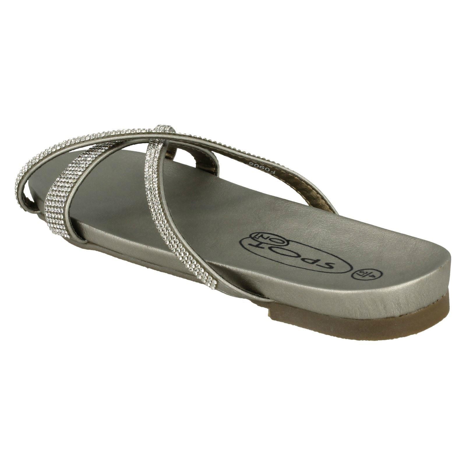 slip on diamante sandals