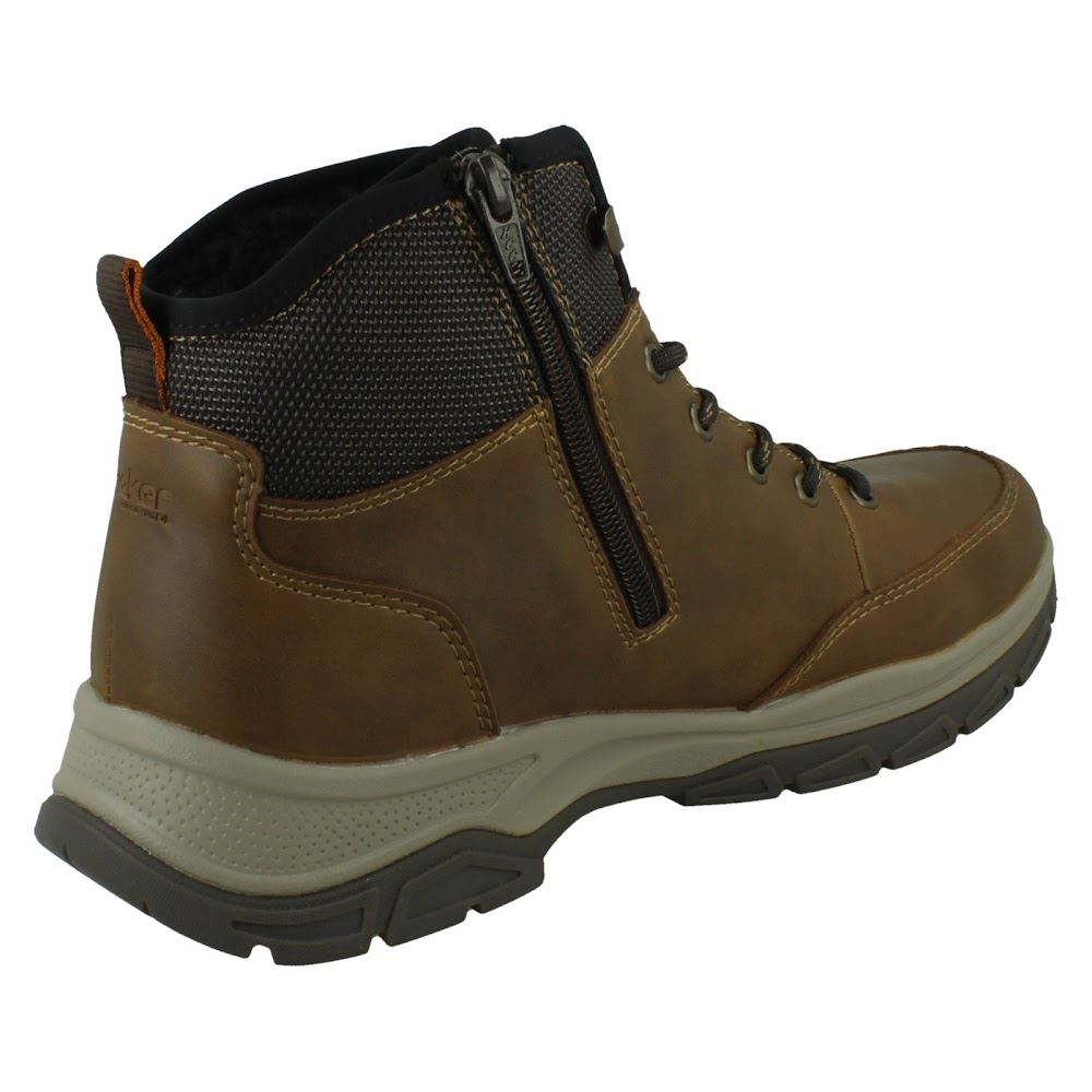 Mens Rieker-Tex Water Resistant Lace Up and Zip Extra Width Ankle Boots 30230 - Picture 6 of 10