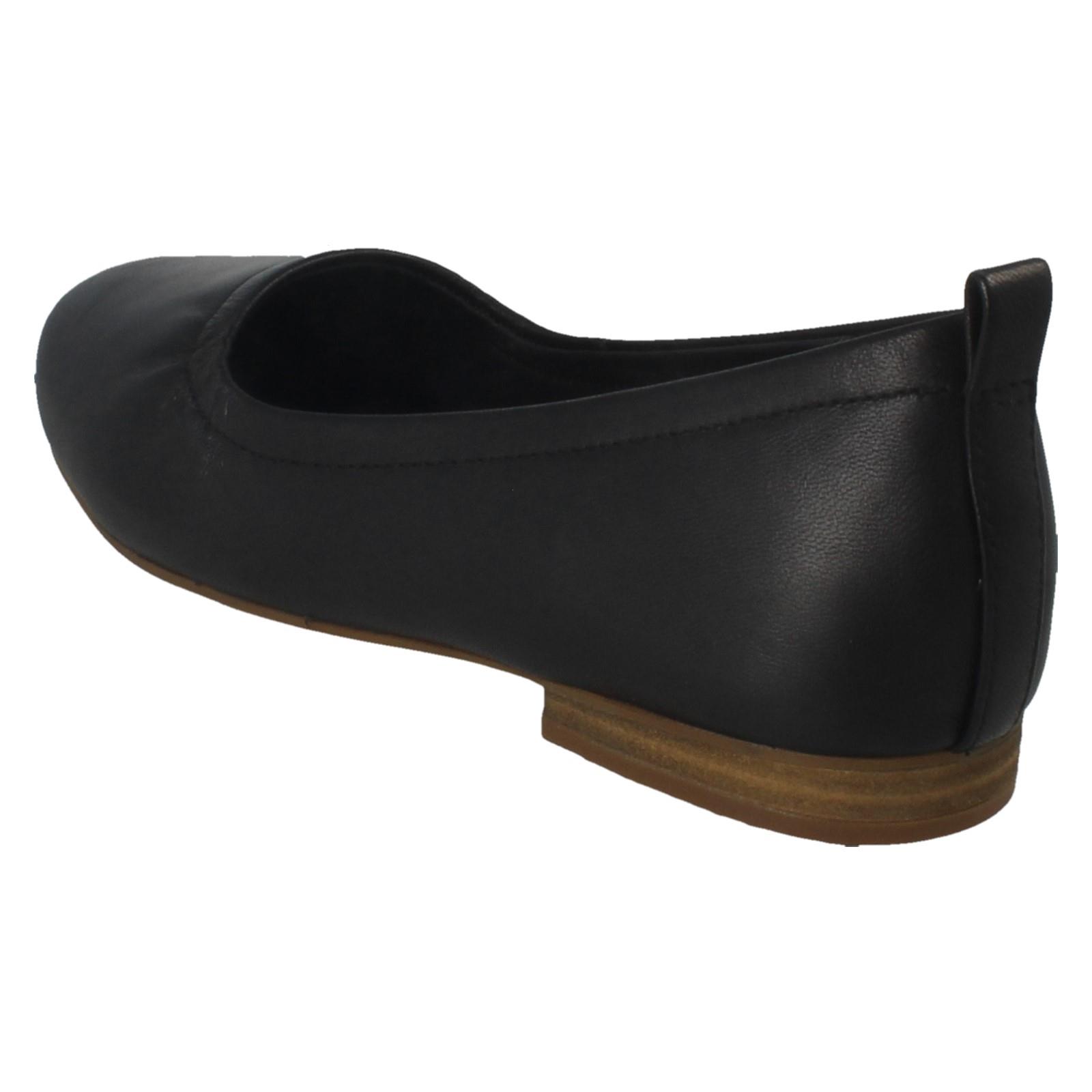Bailarina sin cordones de cuero Laides Clarks zapatos planos inteligentes Fawna suaves *Fawna suaves* - Imagen 13 de 19