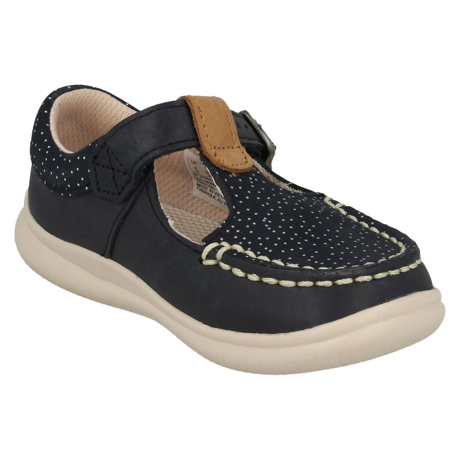 Girls Clarks Casual T-Bar Shoes 'Cloud Rosa' - Picture 16 of 27