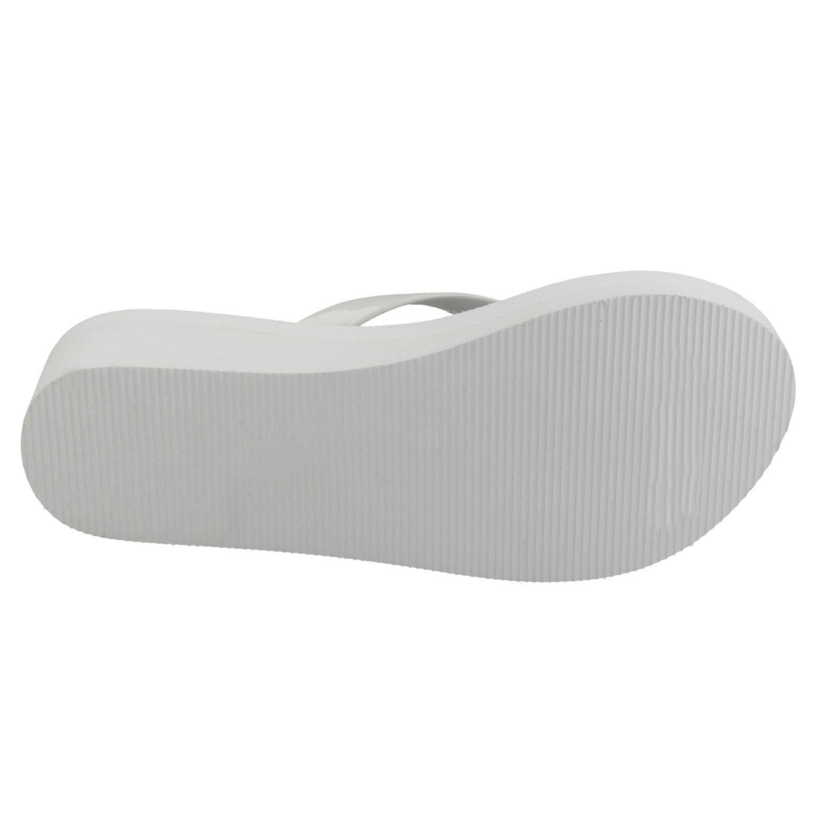 Ladies Spot On Wedged Flip Flops 'F1R0844' - Picture 19 of 19