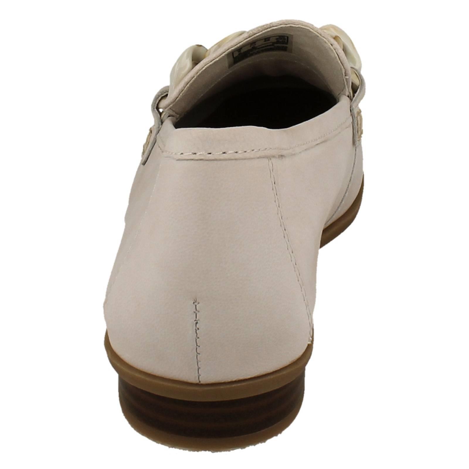 Mujer Clarks Cuero Suave Punta Cuadrada Mocasines Estilo Smart Zapatos: Sarafyna - Picture 41 of 55