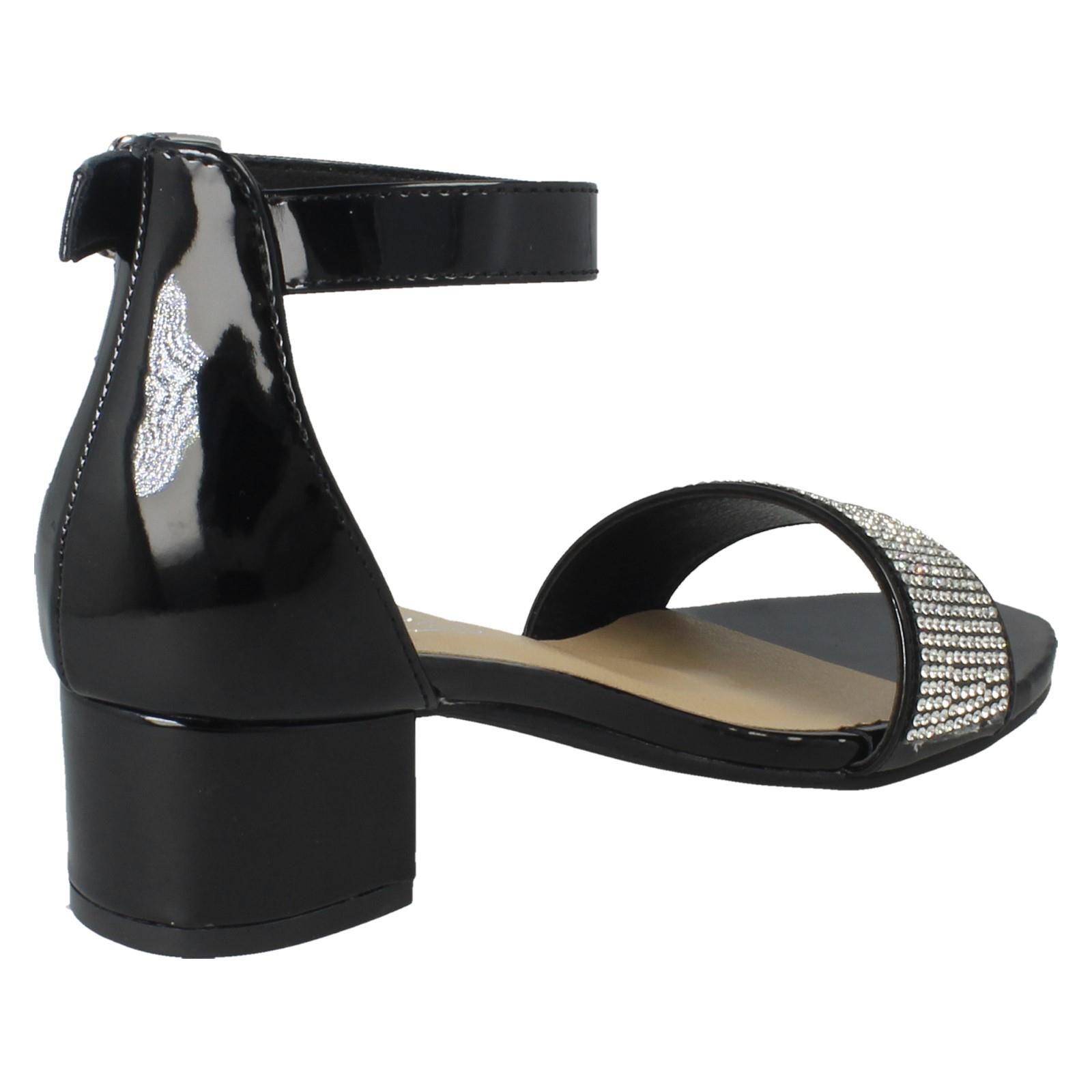Girls Spot On Formal Heeled Sandals H1R126 - Picture 6 of 19