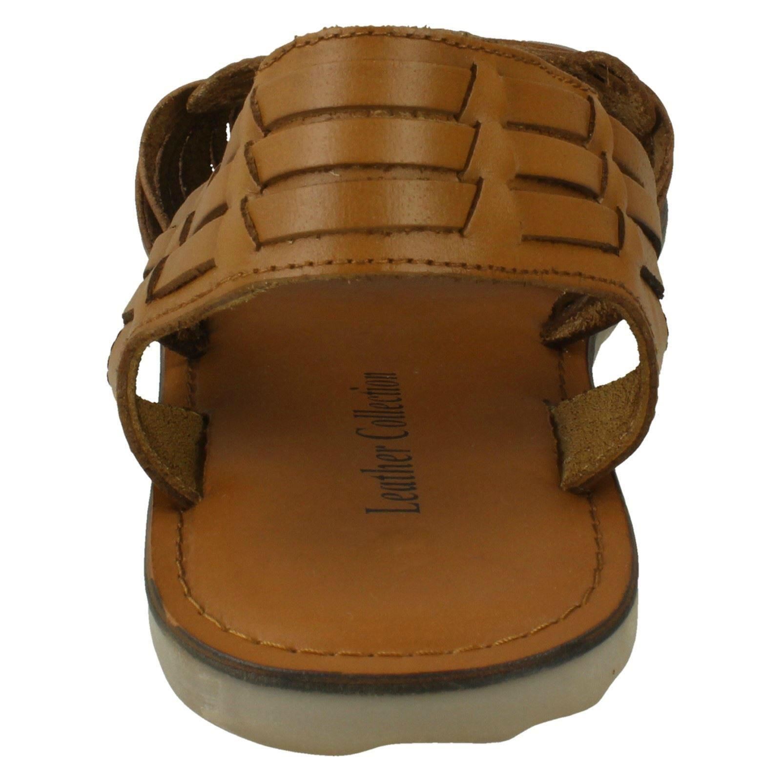 Mens Leather Collection Slingback Sandals - Picture 14 of 19