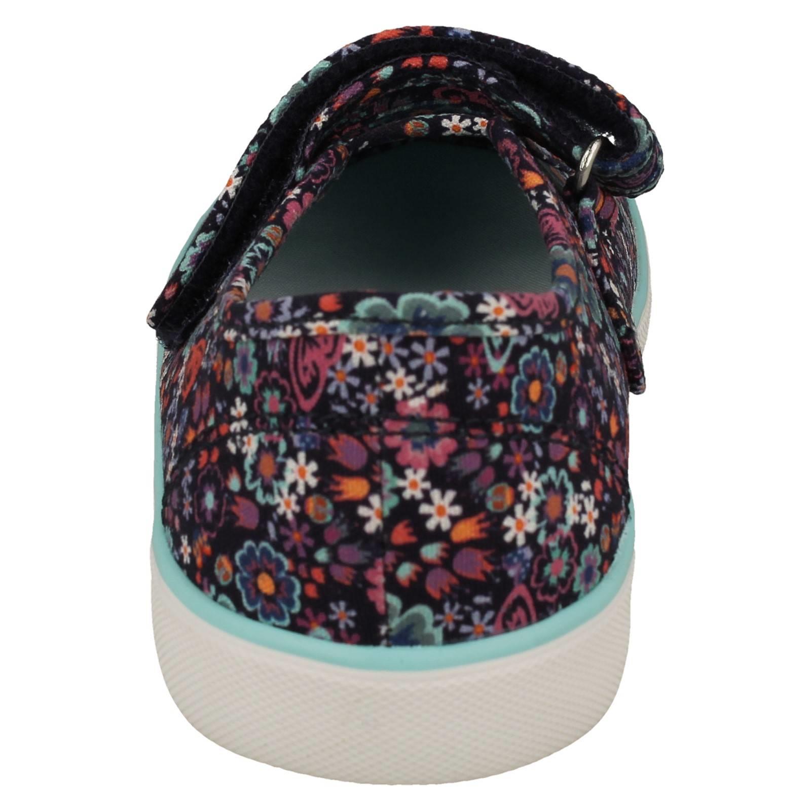"Zapatos de lona Mary Jane florales detallados florales para niñas ""Busy Lizzy"" - Imagen 4 de 19