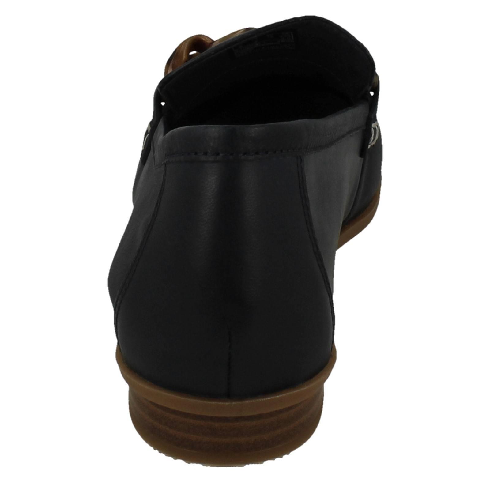 Mujer Clarks Cuero Suave Punta Cuadrada Mocasines Estilo Smart Zapatos: Sarafyna - Picture 23 of 55