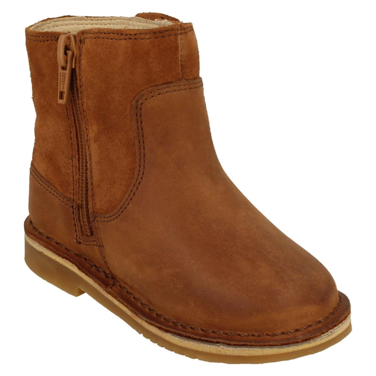"Botas al tobillo detalladas de hoja de otoño para niñas Clarks ""Estilo cometa T"" - Imagen 17 de 19