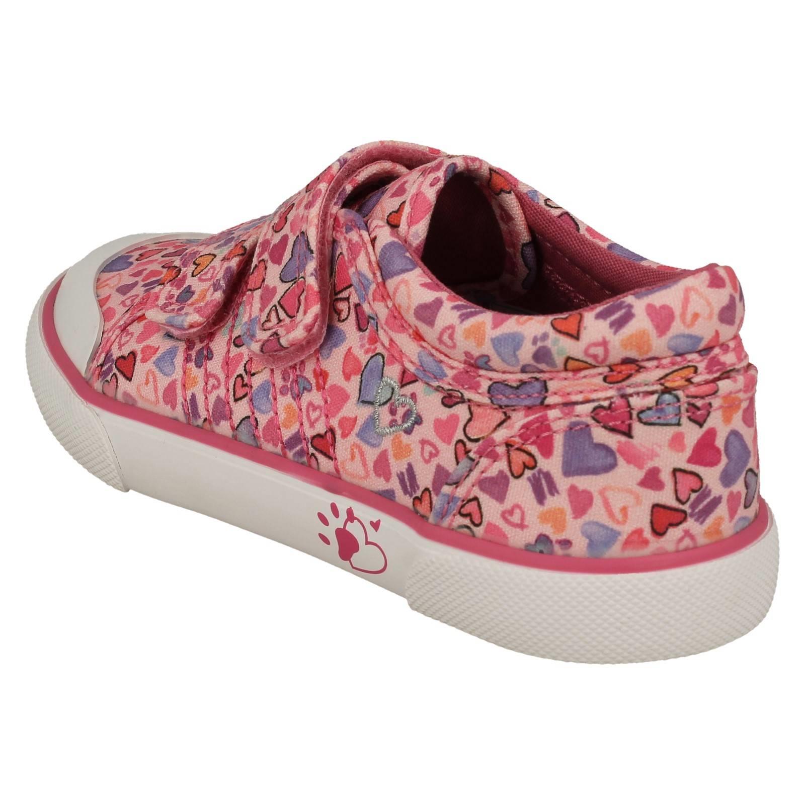 Mädchen Startrite Canvas Sommerschuhe maschinenwaschbar Herz detailliert Loveheart - Bild 4 von 10