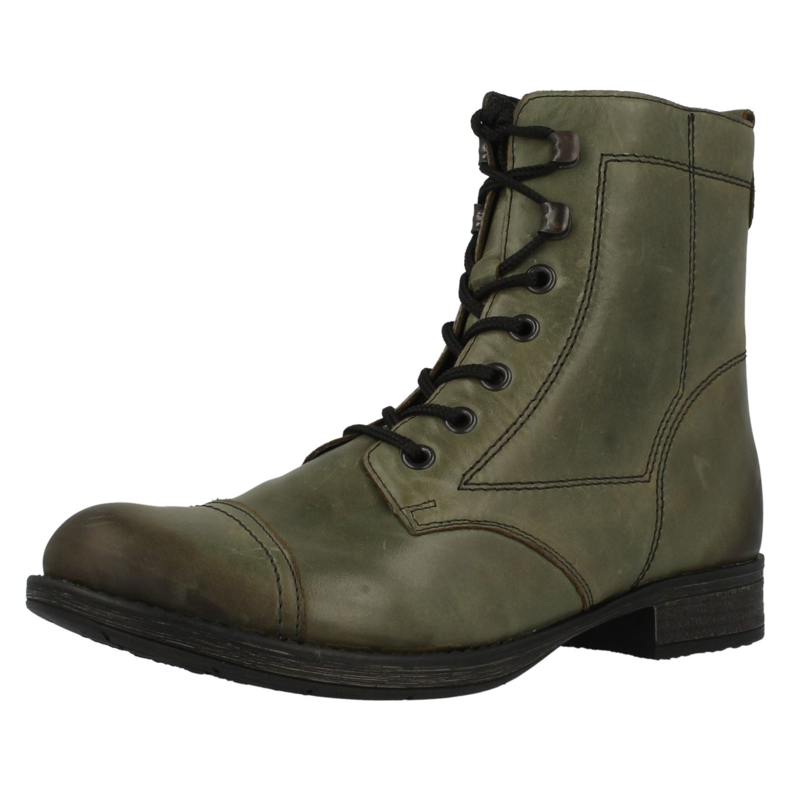 Damen Remonte Schnürer Flache Stiefel D4175 Damen Remonte Schnürer Flache Stiefel D4175