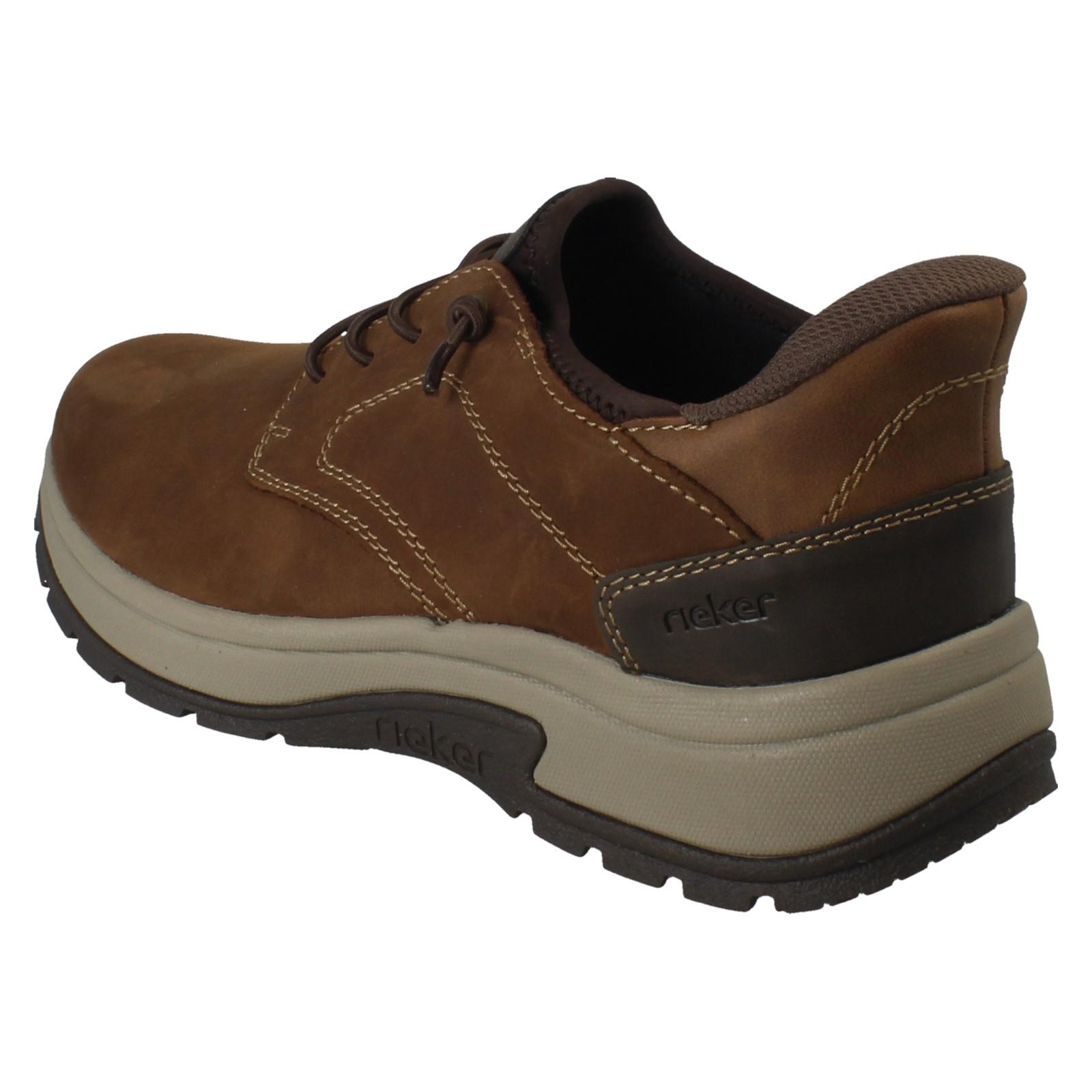 Mens Rieker Extra Wide Elasticated Lace Casual Suede Shoes 11050 - Picture 13 of 19