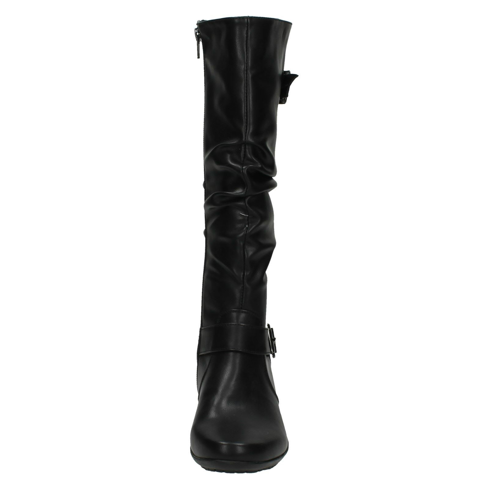 "Botas planas de pierna alta para damas ""F4R386"" - Imagen 9 de 19