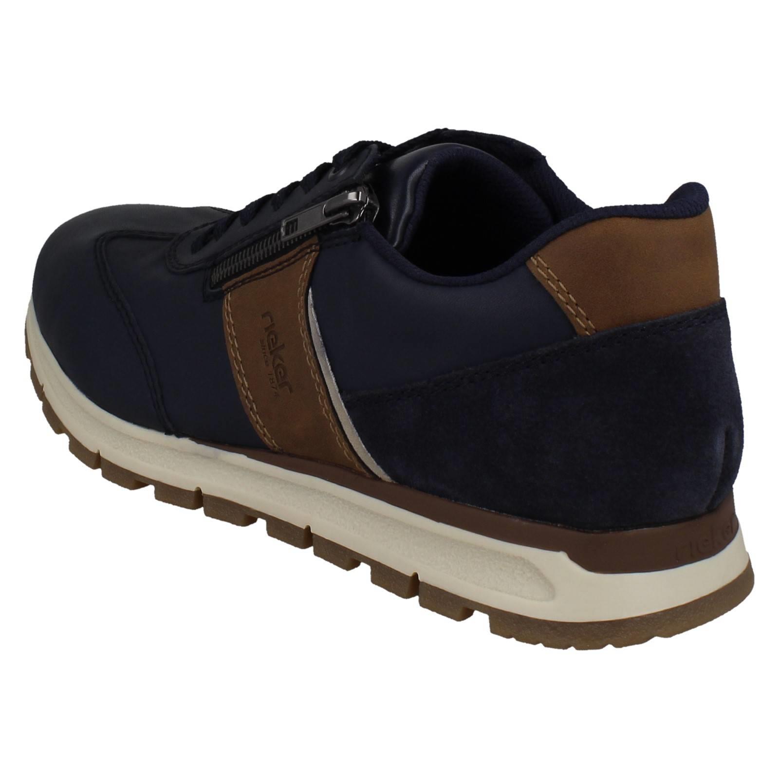 Zapatos Rieker Inteligentes Informales de Cuero con Cordones/Cremallera para Hombres Plantilla Extraíble B0501 - Imagen 4 de 10