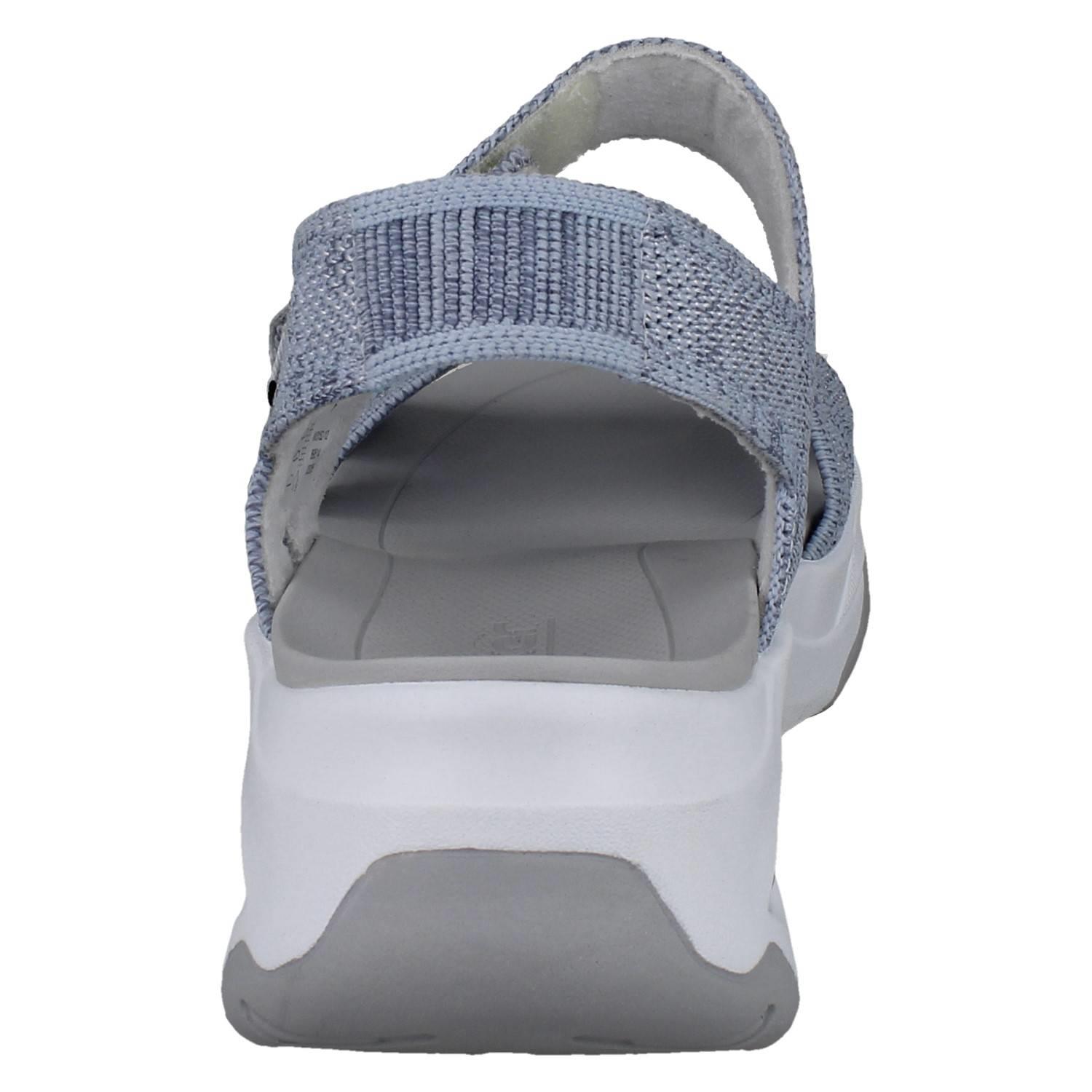Sandalias de verano Rieker deportivas de cuña tejida textil para dama 'W3152' - Imagen 5 de 10