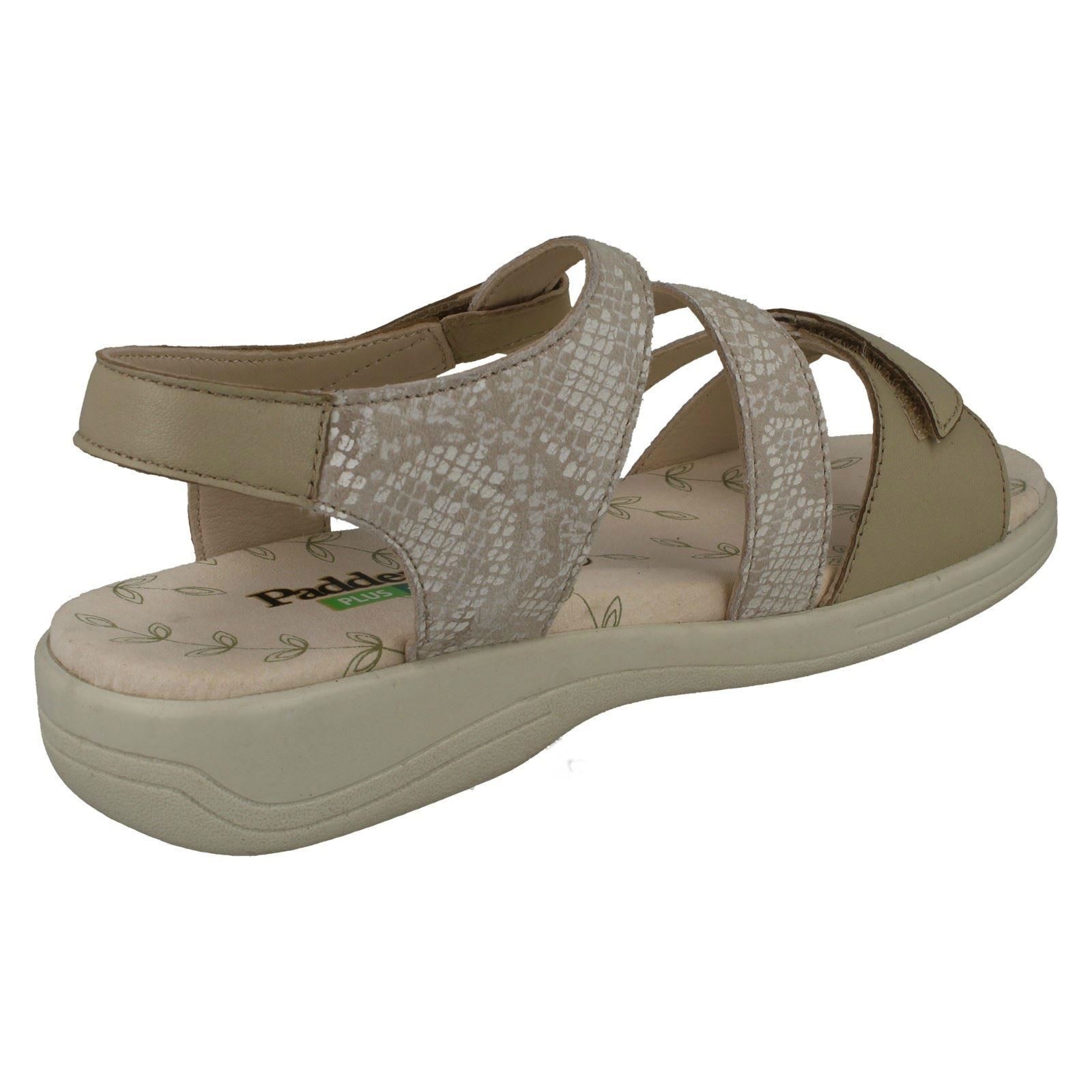 Sandalias de ajuste ancho elegantes con tiras para dama Padders Sunseek - Imagen 6 de 19
