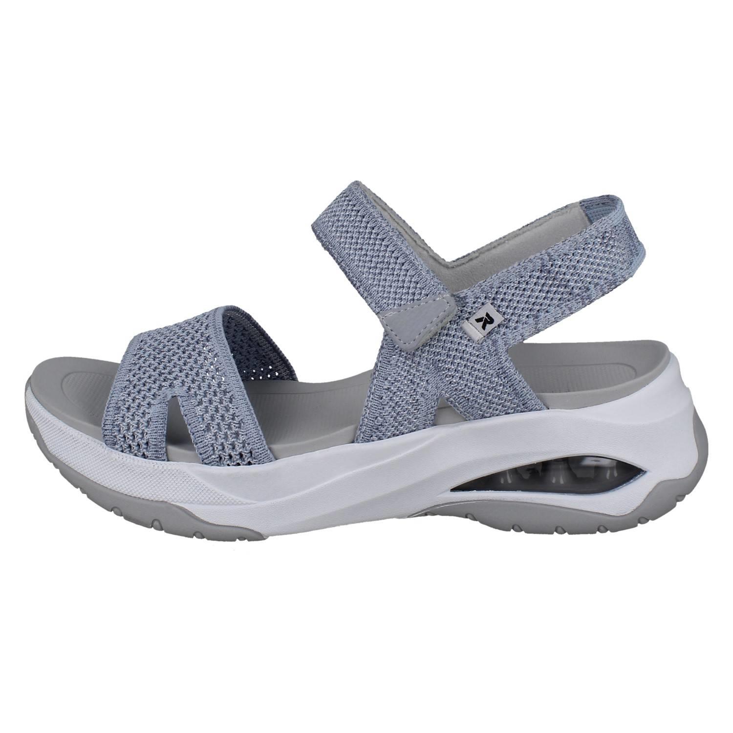 Sandalias de verano Rieker deportivas de cuña tejida textil para dama 'W3152' - Imagen 3 de 10