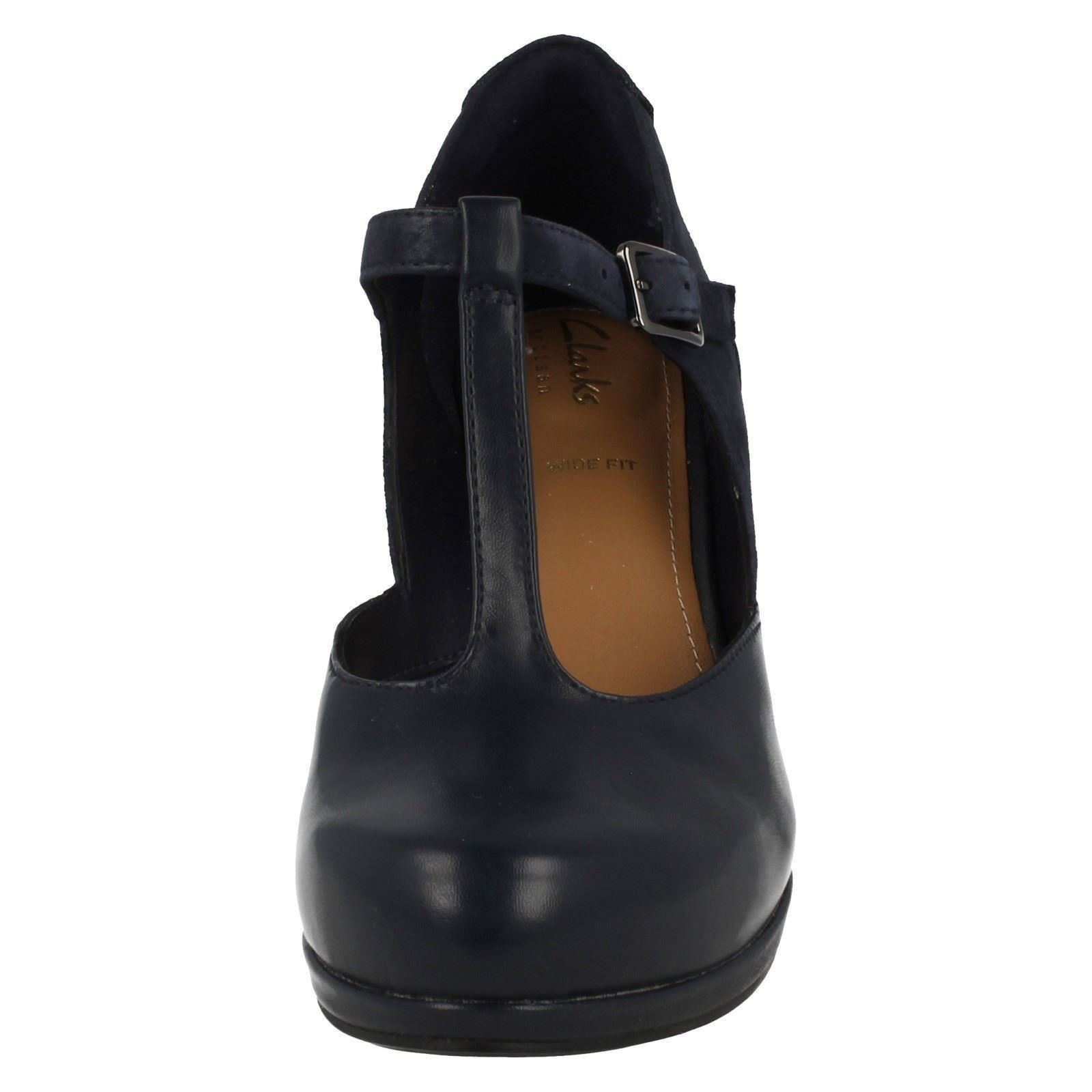 Ladies Clarks High Heel TBar Fashion Shoes Chorus Gia eBay