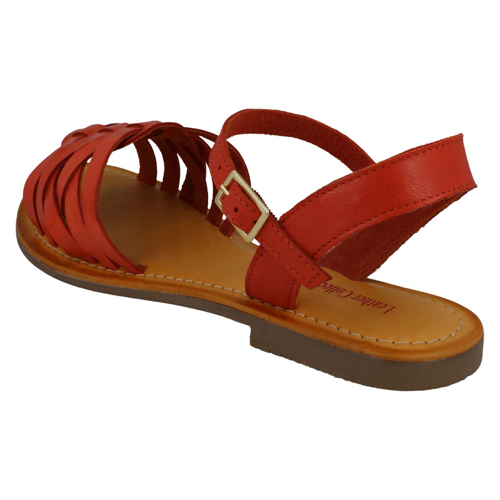 Ladies Leather Collection Casual Strappy Sandals F0R0200 - Picture 22 of 28