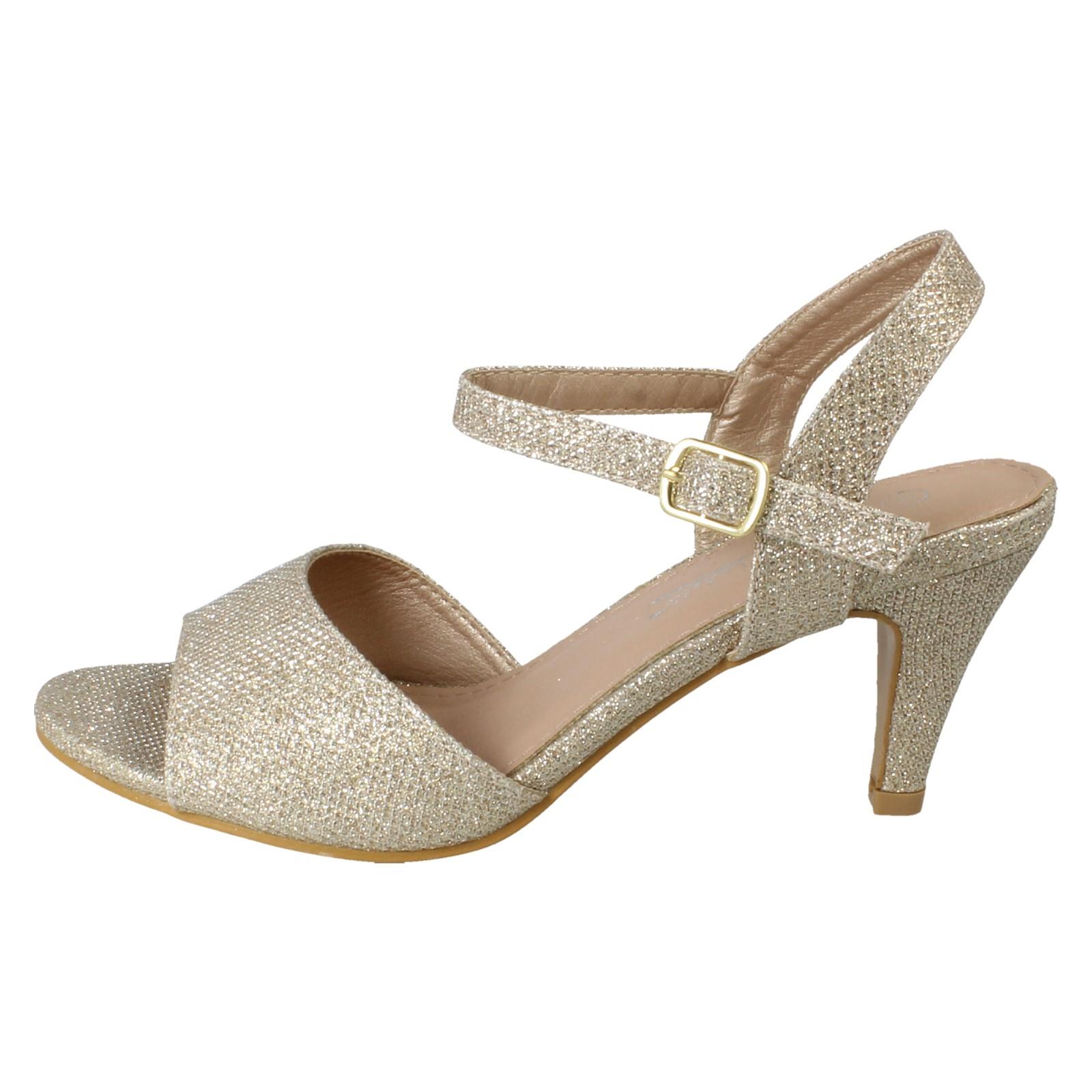 Sandalias de tacón formales de ajuste ancho con cierre de hebilla Anne Michelle para dama "F1R2114" - Imagen 21 de 46