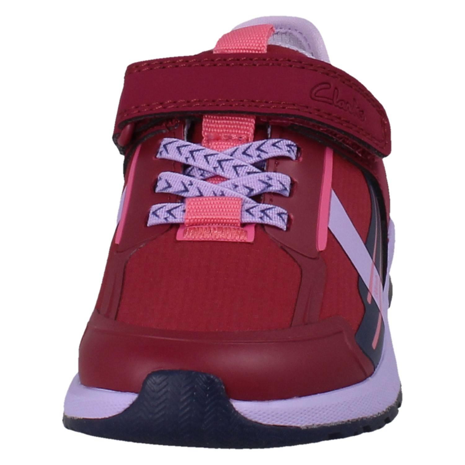Kinder Clarks Playprints Textil Colour-Pop Cheetah Sporty Turnschuhe Selva Spur - Picture 18 of 37