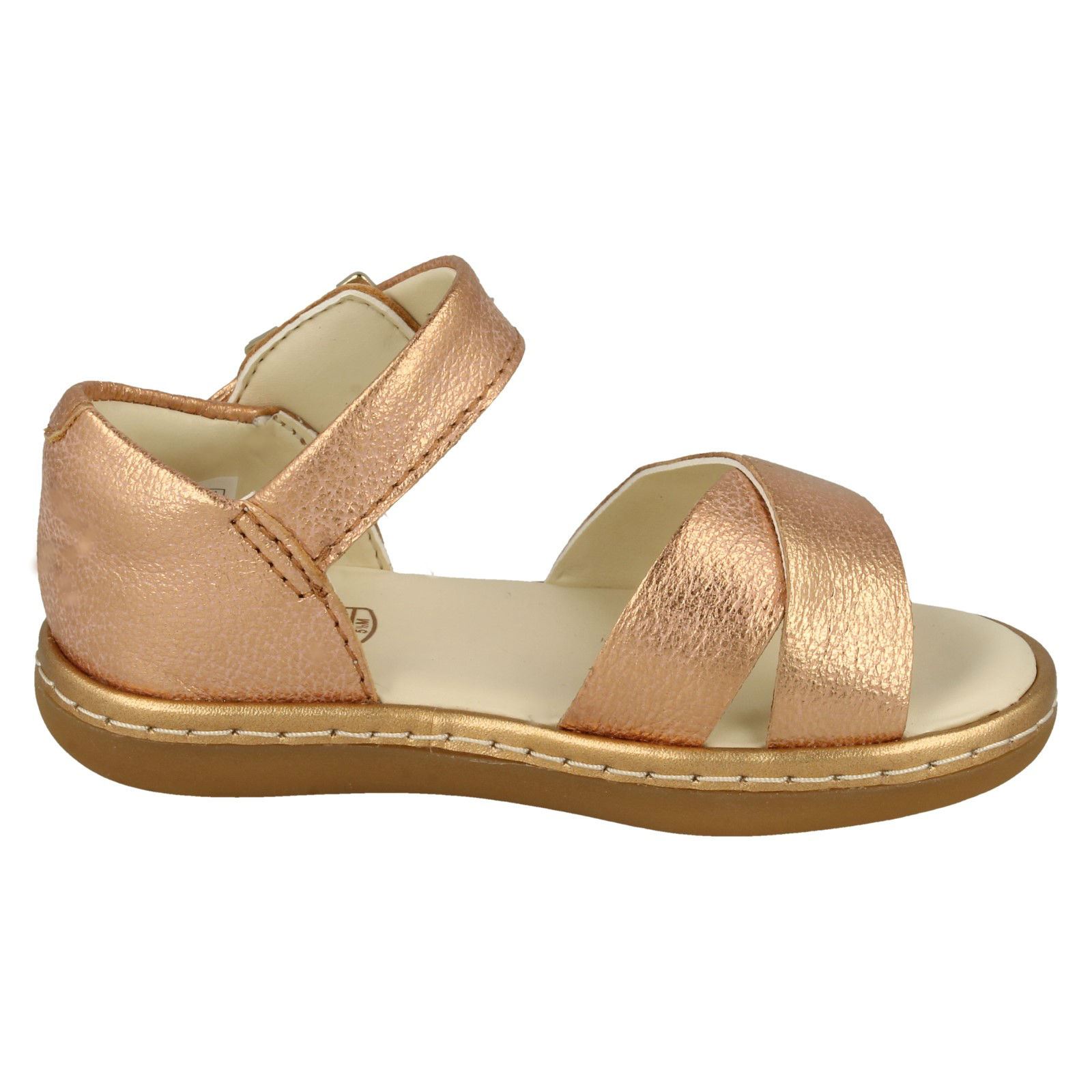 Girls Clarks Cross Detailed Skylark Pure T Sandals - Picture 7 of 19