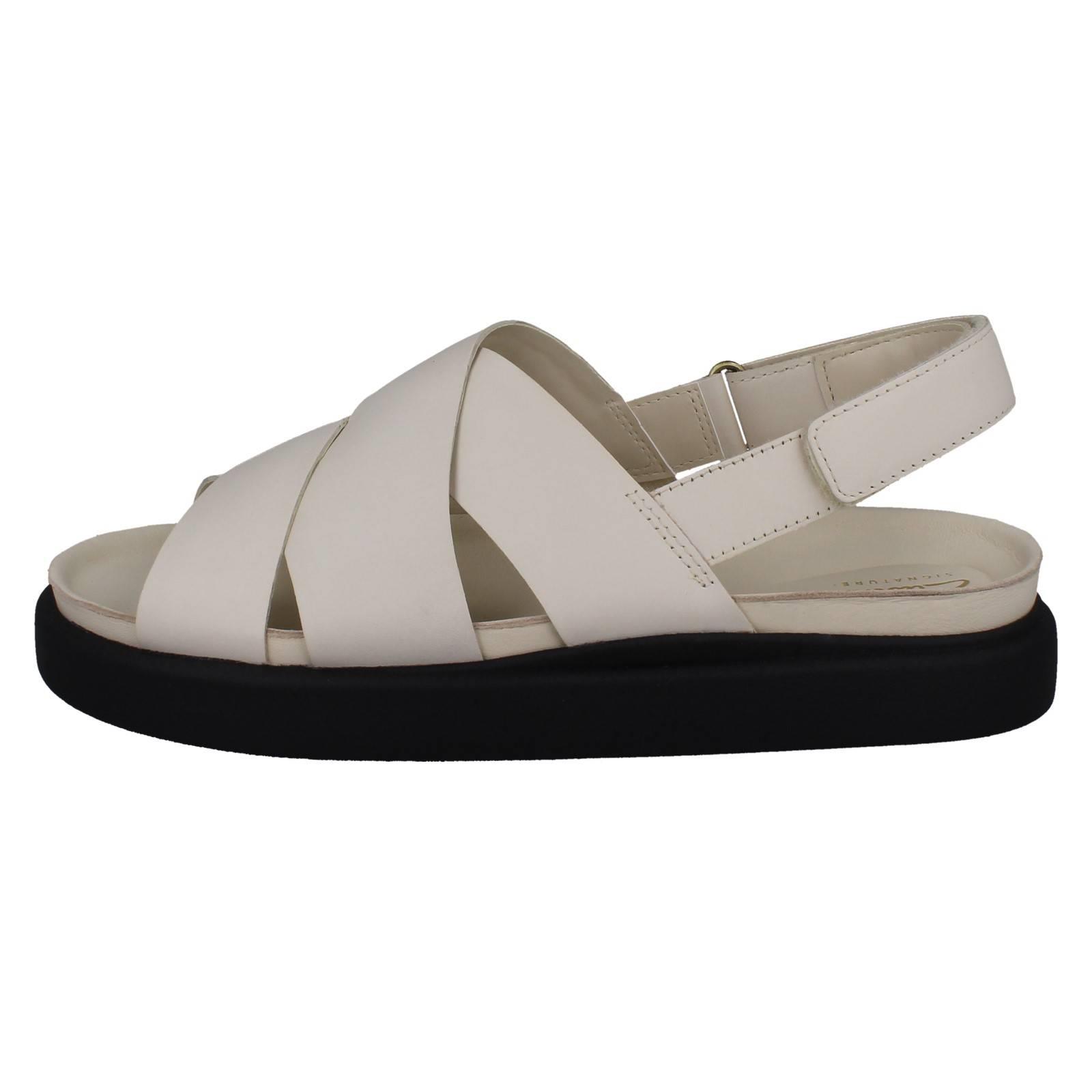 Damen Clarks Gepolstert Leather Kreuz Über Riemchensandalen; Aristella Sonne - Bild 12 von 19