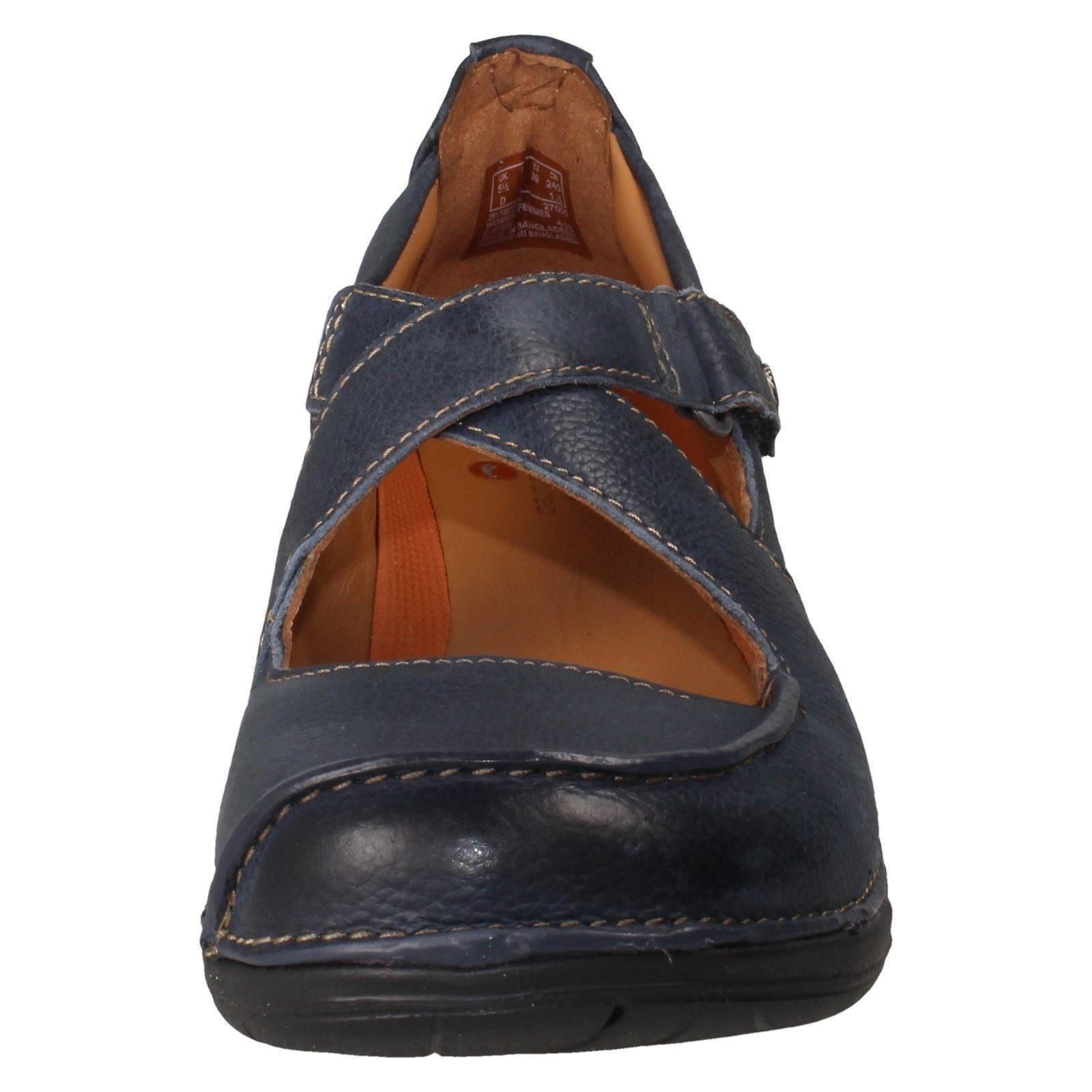"Zapatos informales con gancho y bucle para damas sin estructura de Clarks ""Correa sin bucle"" - Imagen 14 de 19