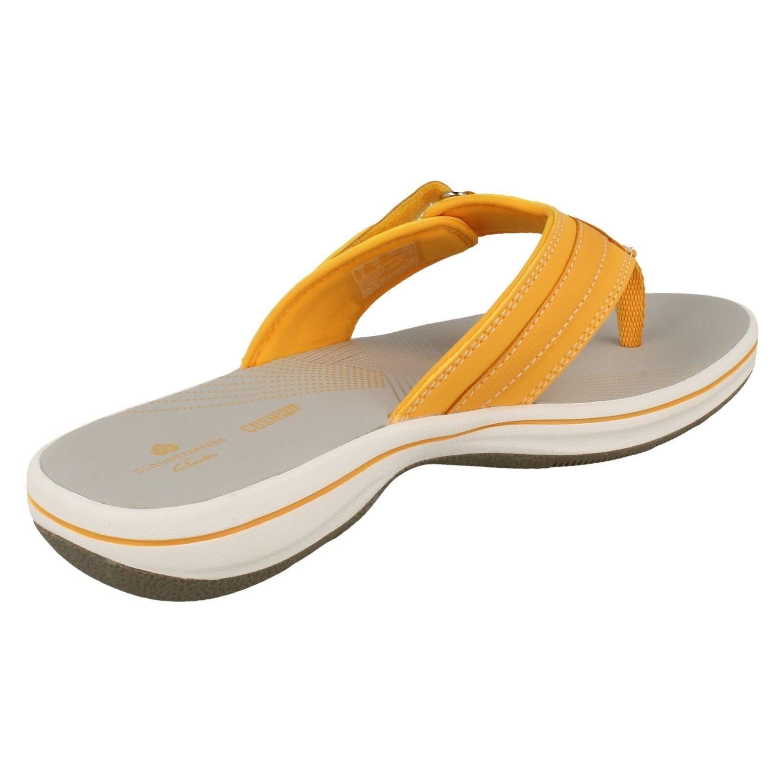yellow toe post sandals