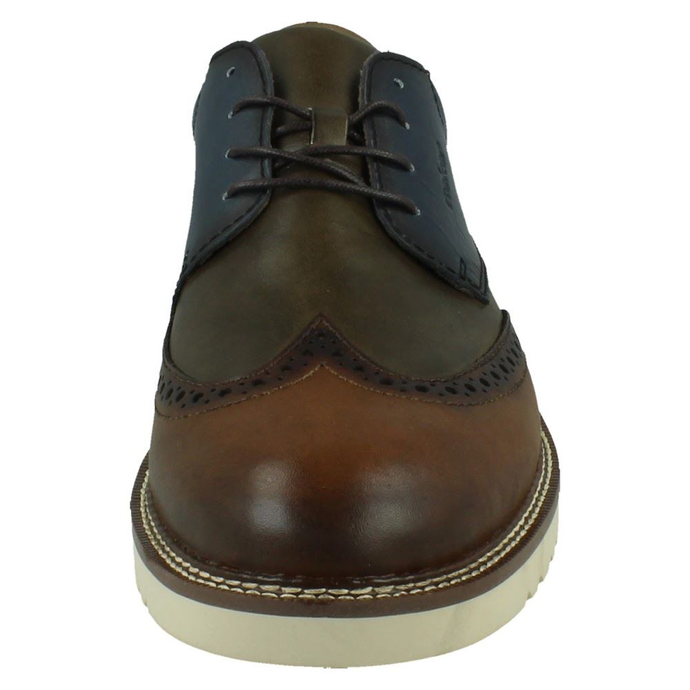 Mens Rieker Leather Lace Up Formal Dress Wide Fit Shoes: 04504 - Picture 9 of 10