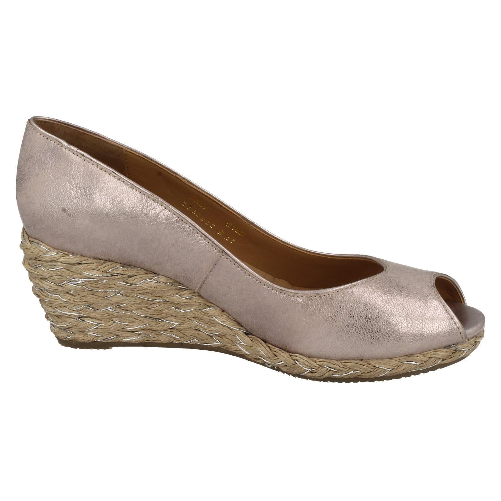 van dal peep toe wedge shoes