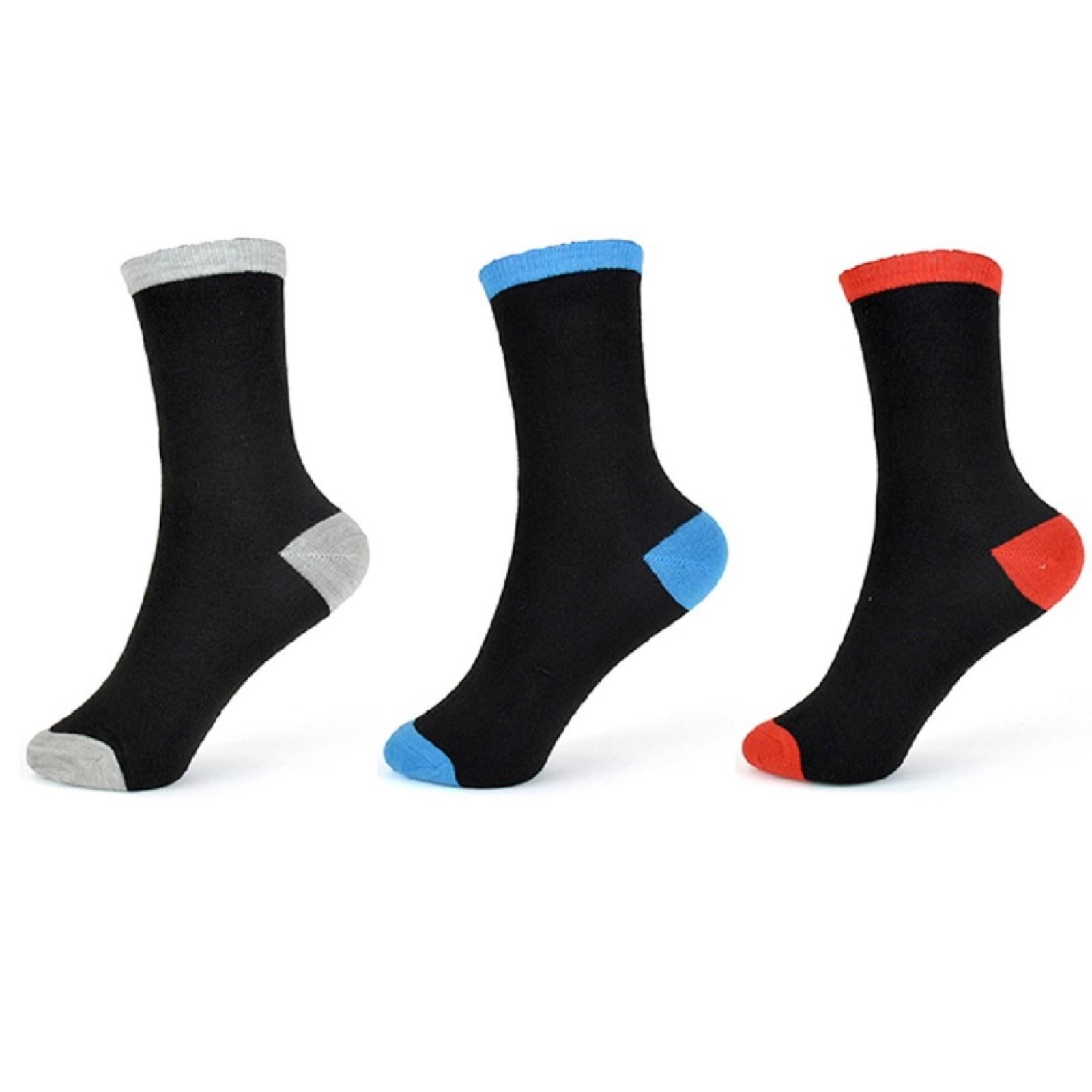 Boys RJM Contrast Heel and Toe Socks SK321 - Picture 6 of 7