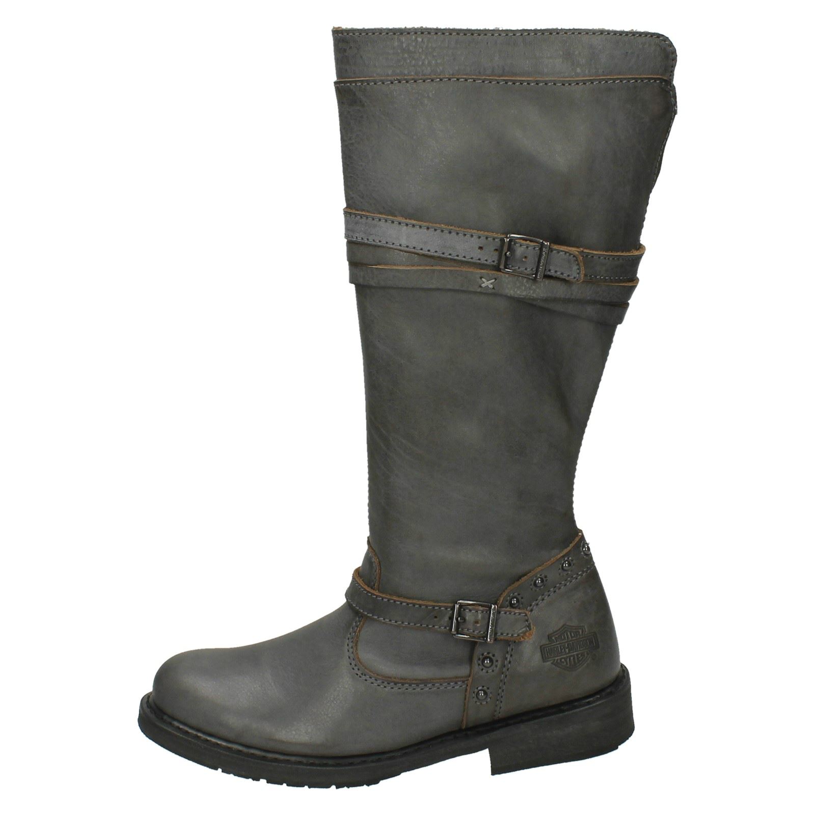 ardoise Cyndie Bottes gris Harley dame Davidson motard wUwXq4CH