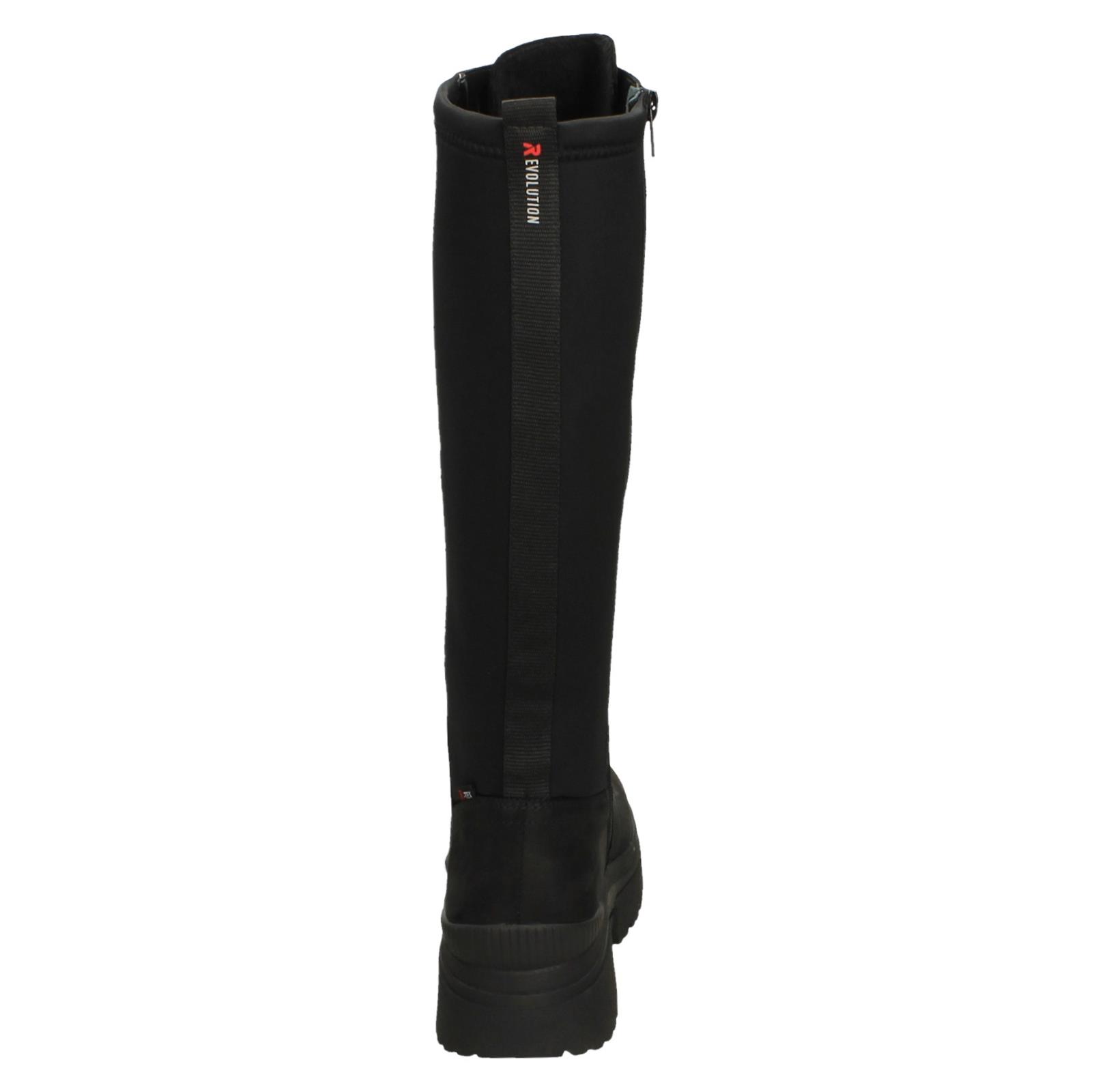 Stivali alti ginocchio donna R-EVOLUTION di Rieker eleganti schiena elasticizzati W0390 - Foto 5 di 10