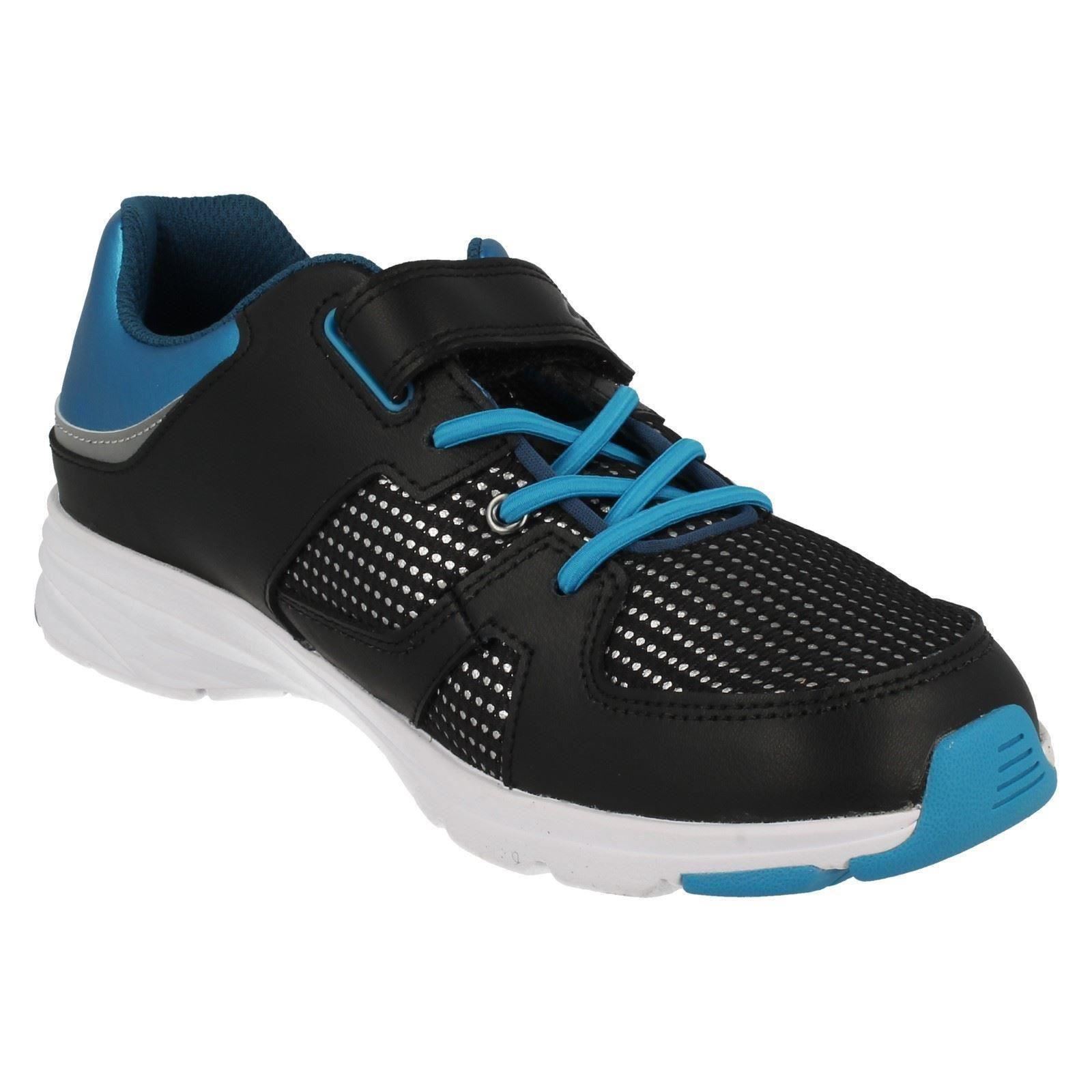 deportivas el Gloforms azul Zapatillas niños Clarks reflejan para espía dawxYw6