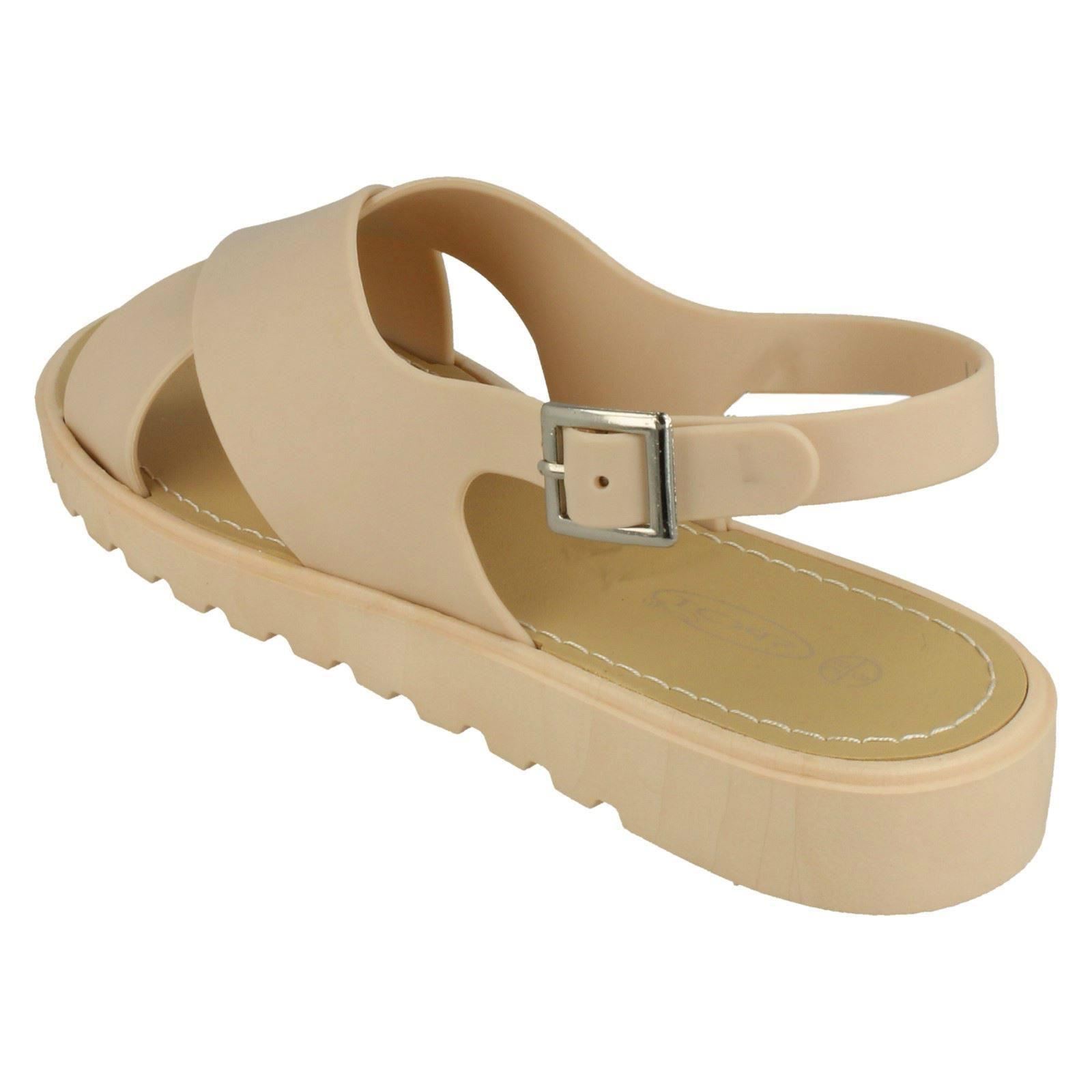 Sandalias Abiertas Para Damas Con Tiras Cruzadas Spot On - Imagen 17 de 28