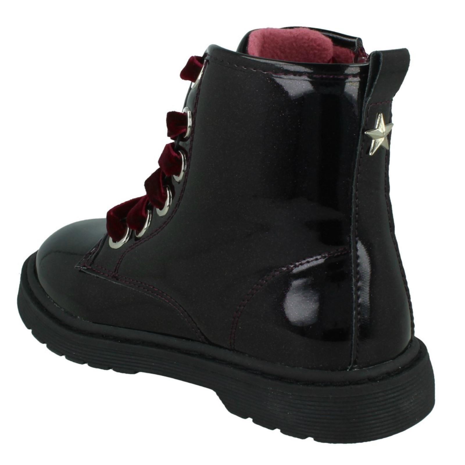 Girls Spot On Casual Lace Up 'Boots' - Picture 11 of 11