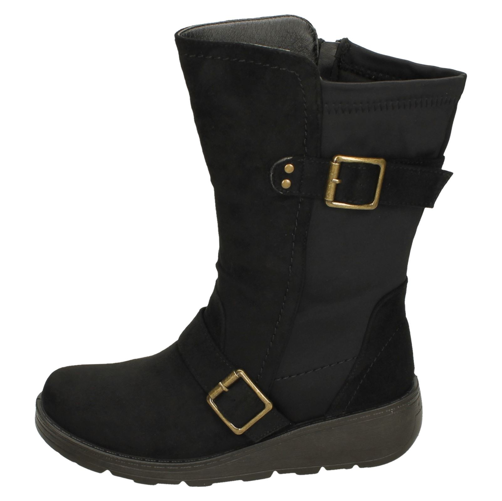 Bottes Mi-Mollet Femmes Spot On F4R452 - Picture 14 of 28