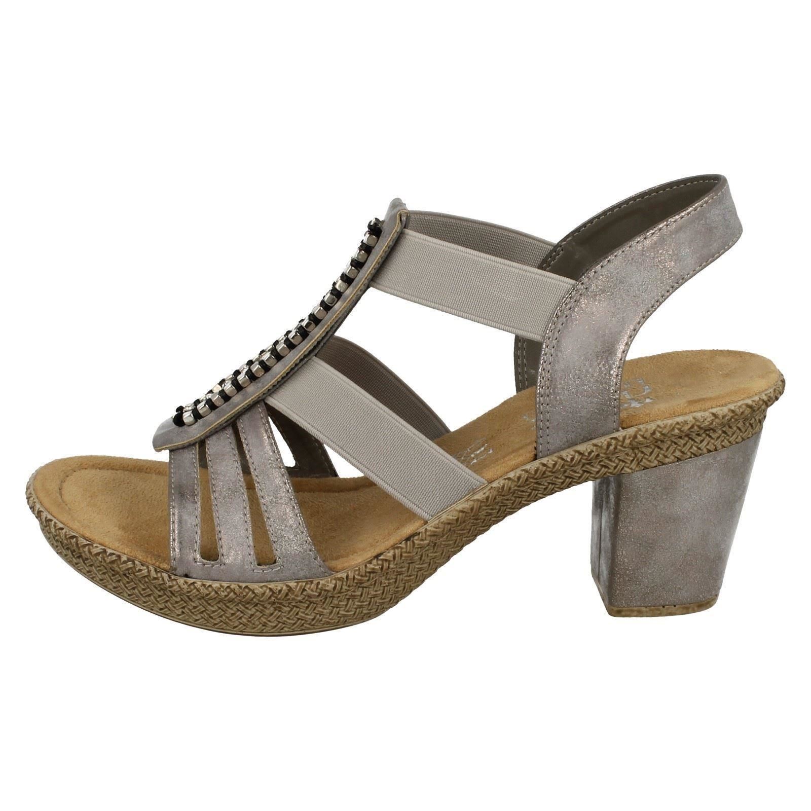 Ladies Rieker 66584 Heeled Sandals Sandals Sandals 5b00fe Ladies Rieker 66584 Heeled Sandals Sandals Sandals 5b00fe