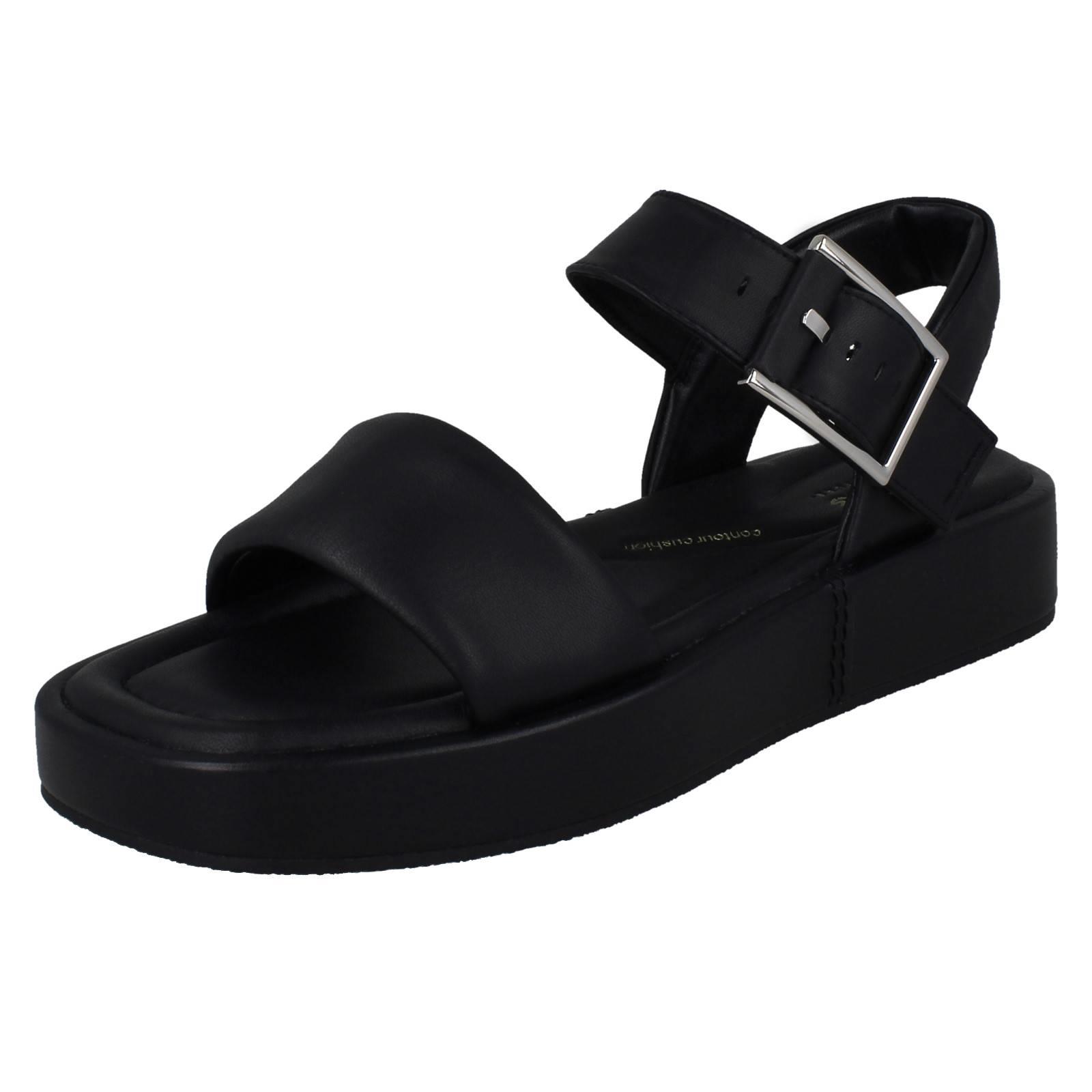 Sandali Con Cinturino Alda In Leather Clarks A Tacco Wedge A Punta