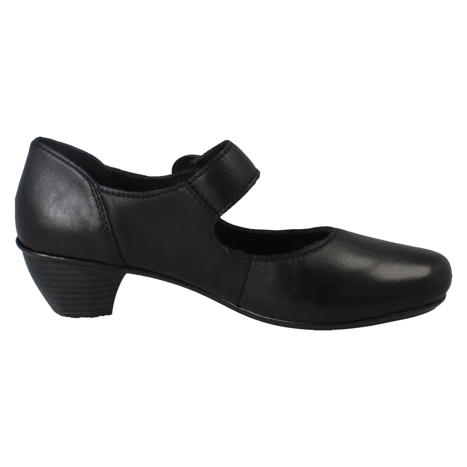 Ladies Rieker Buckle Detailed Hook and Loop Smart Heels, 41756 - Picture 7 of 19