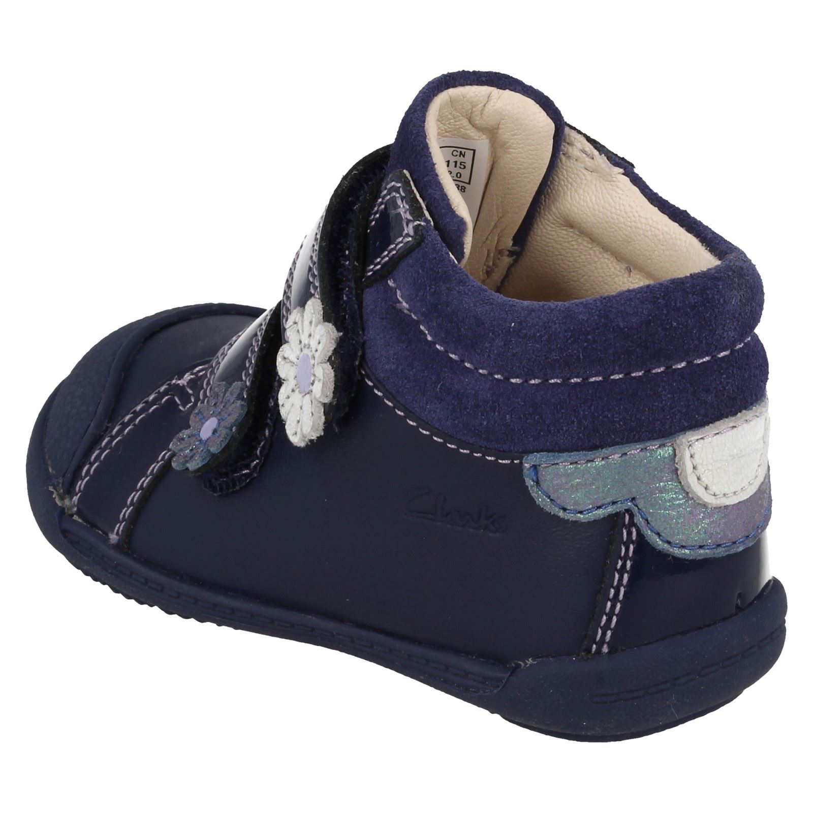 para Botines 'soft Tam' Clarks niñas Navy azul aS5qOwT