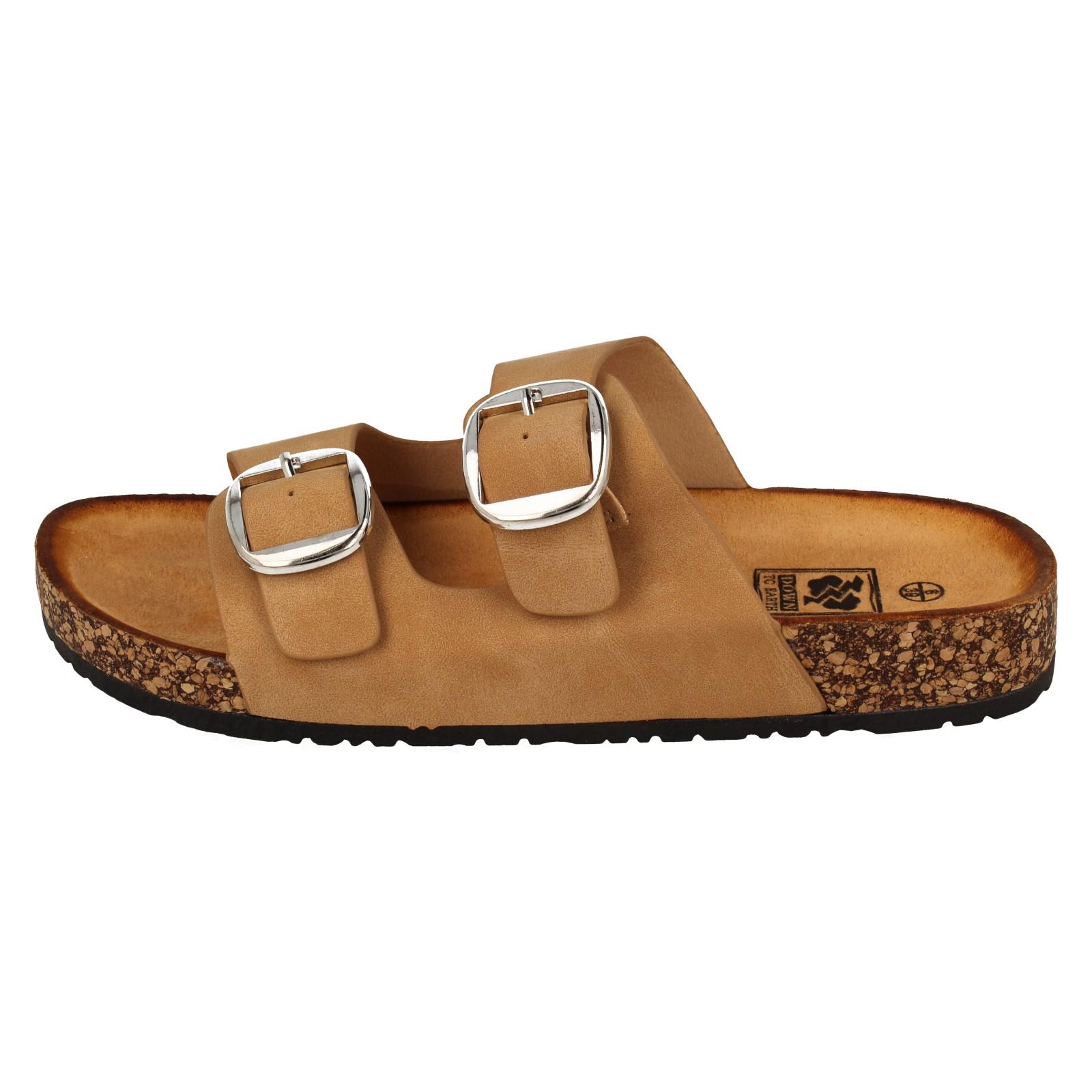 Ladies Down to Earth Low Flatform Dual Buckle Mule Sandal 'F1R2090' - Picture 33 of 46