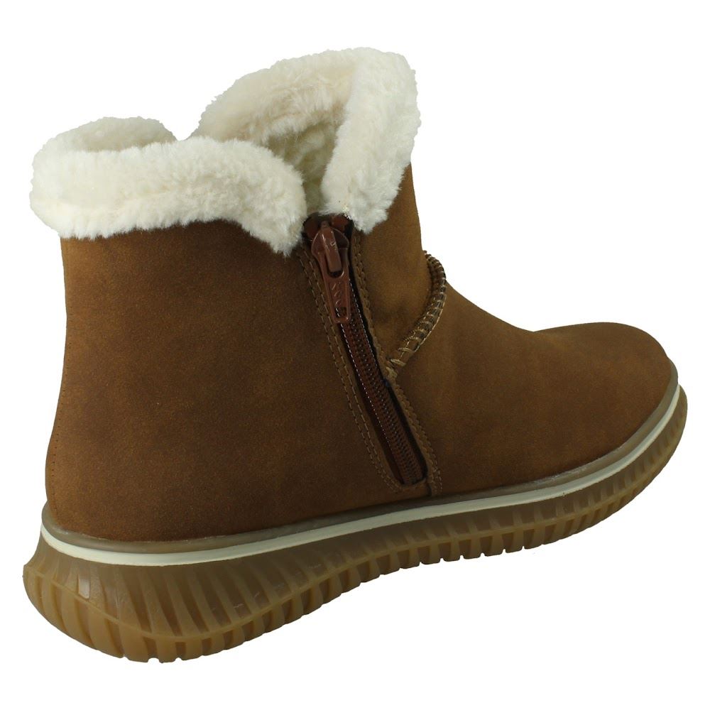 Donna Rieker-Tex Acqua Resistente Zip Rimovibile Suola Stivali Caviglia 74260 - Picture 6 of 10