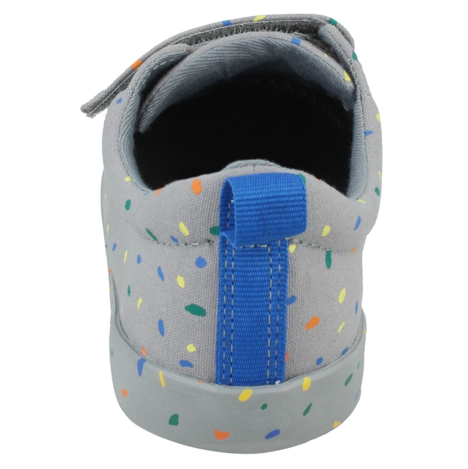 Boys Clarks Casual Shoes 'Foxing Print K' - Picture 7 of 10