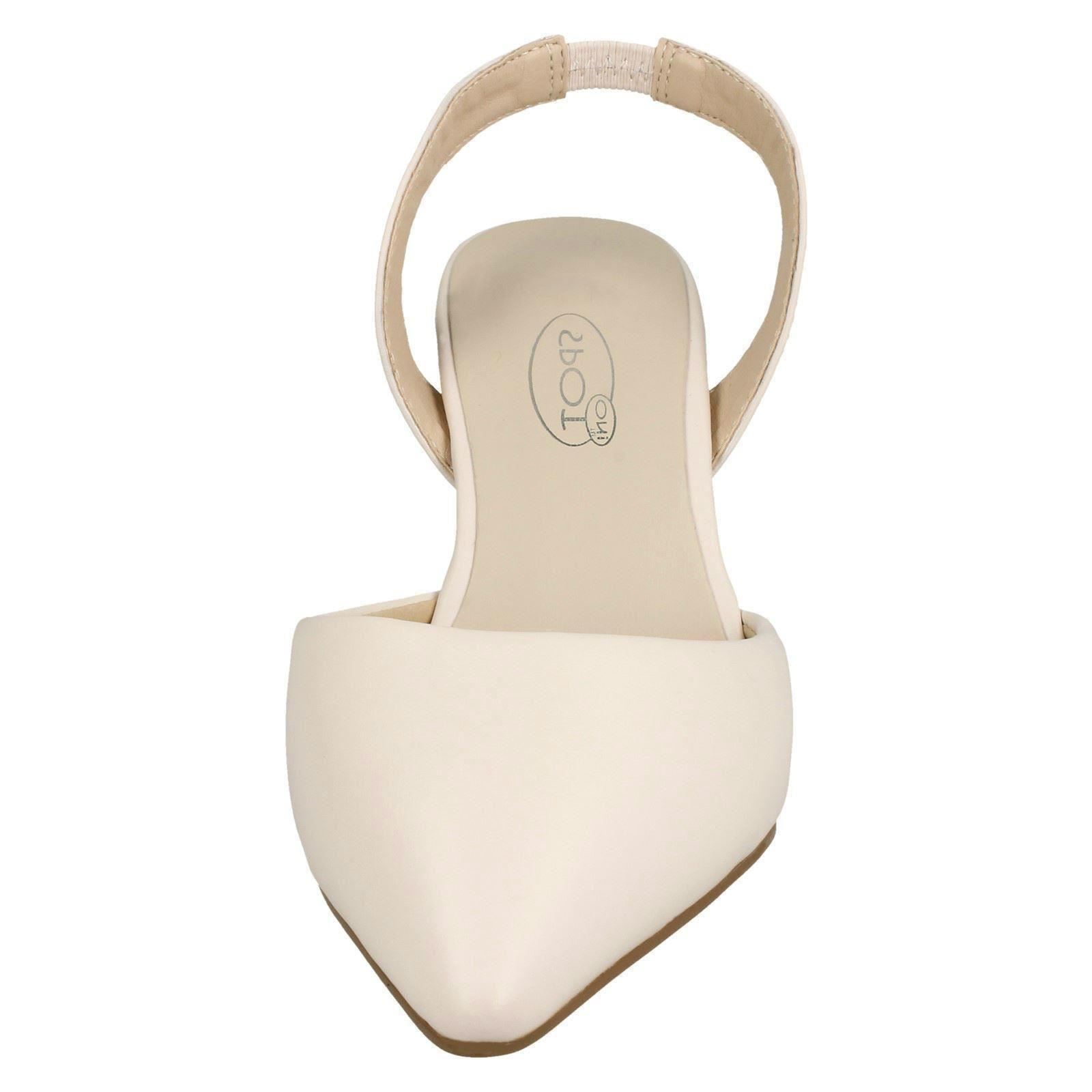 Ladies Spot On Slingback Shoes Heels *F9R0057* - Picture 45 of 73