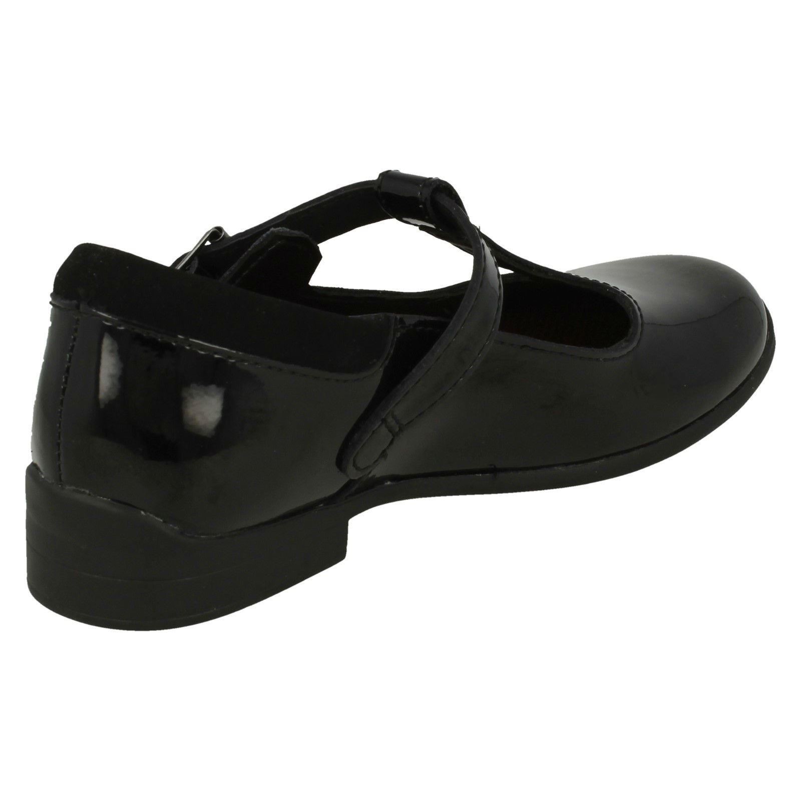 Girls Clarks T-Bar School Shoes Jamie Sky - Picture 16 of 19