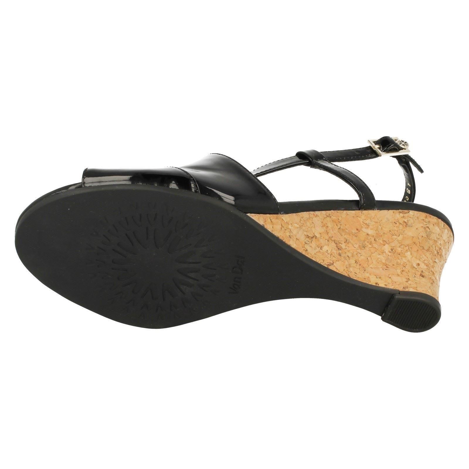 Ladies Van Dal Cross Strap Wedged Wedged Wedged Sandal Allora 59d014 Ladies Van Dal Cross Strap Wedged Wedged Wedged Sandal Allora 59d014