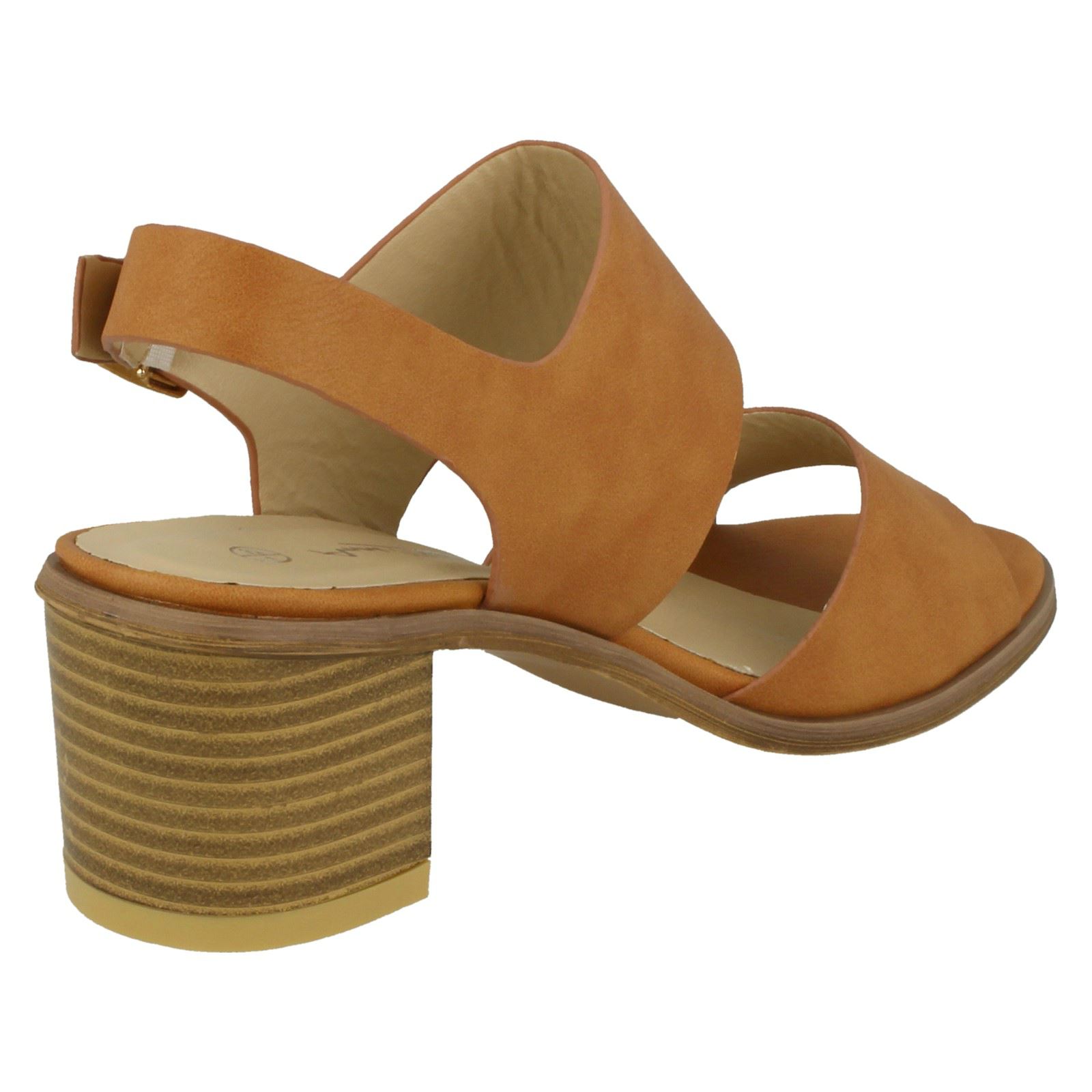 Ladies Anne Michelle Ankle Strap Casual Sandals With A Buckle Fastened Strap - Picture 13 of 28