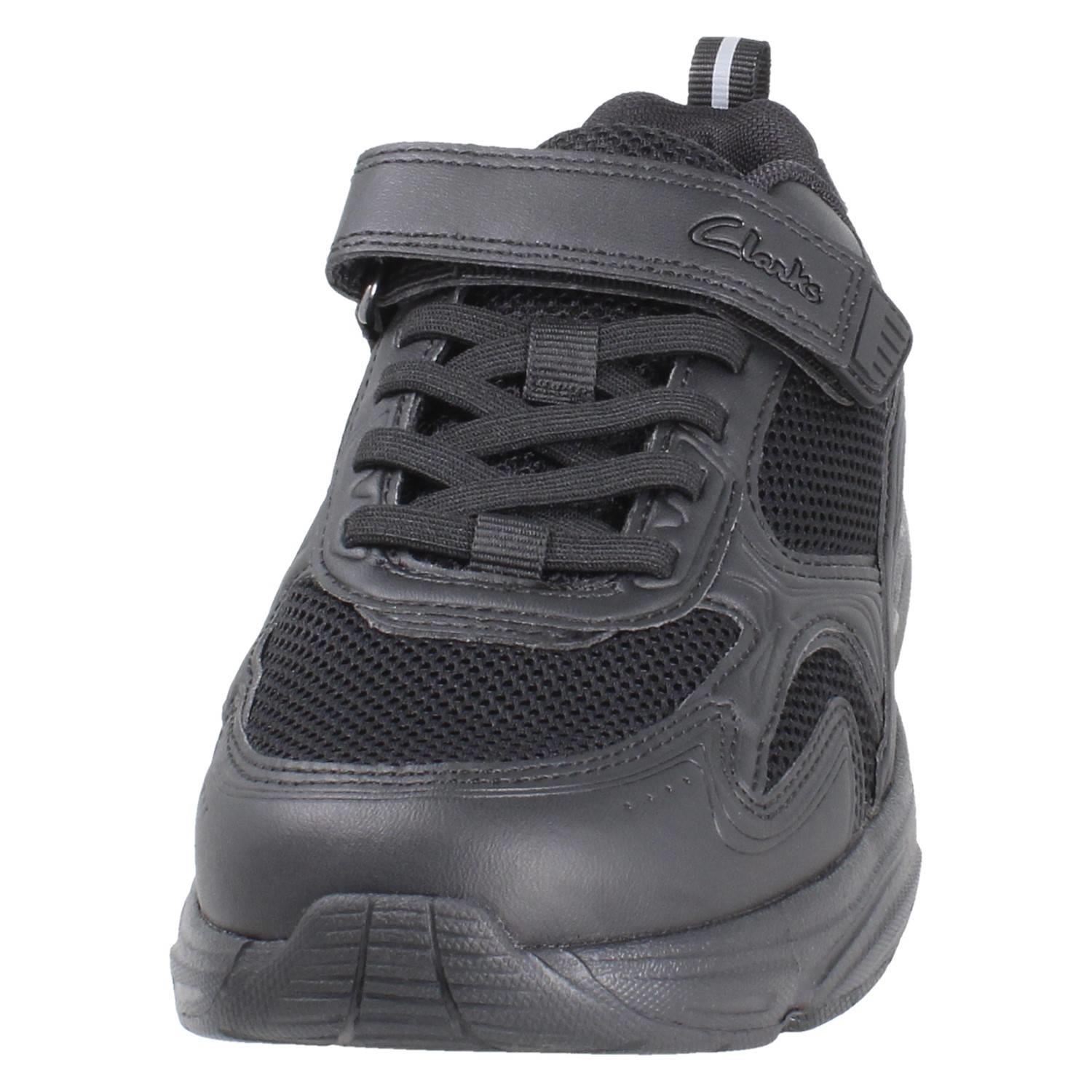 Niños Clarks Ligero Acolchado Encaje Elástico Sporty Zapatillas Crafton Move K - Imagen 9 de 10