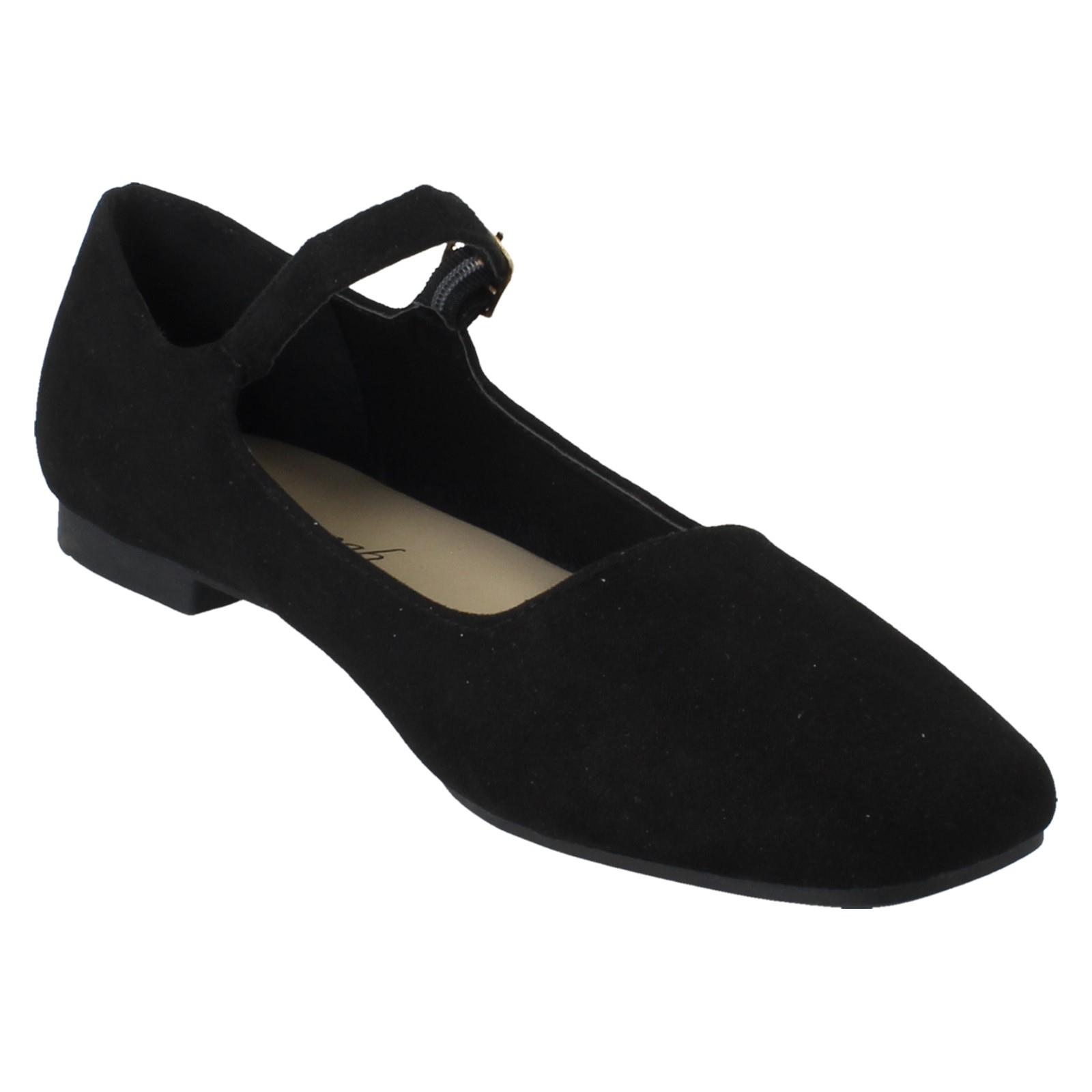 Flache elegante Mary Jane Damenschuhe Savannah mit Schnallenverschluss "F8R0587" - Bild 8 von 28
