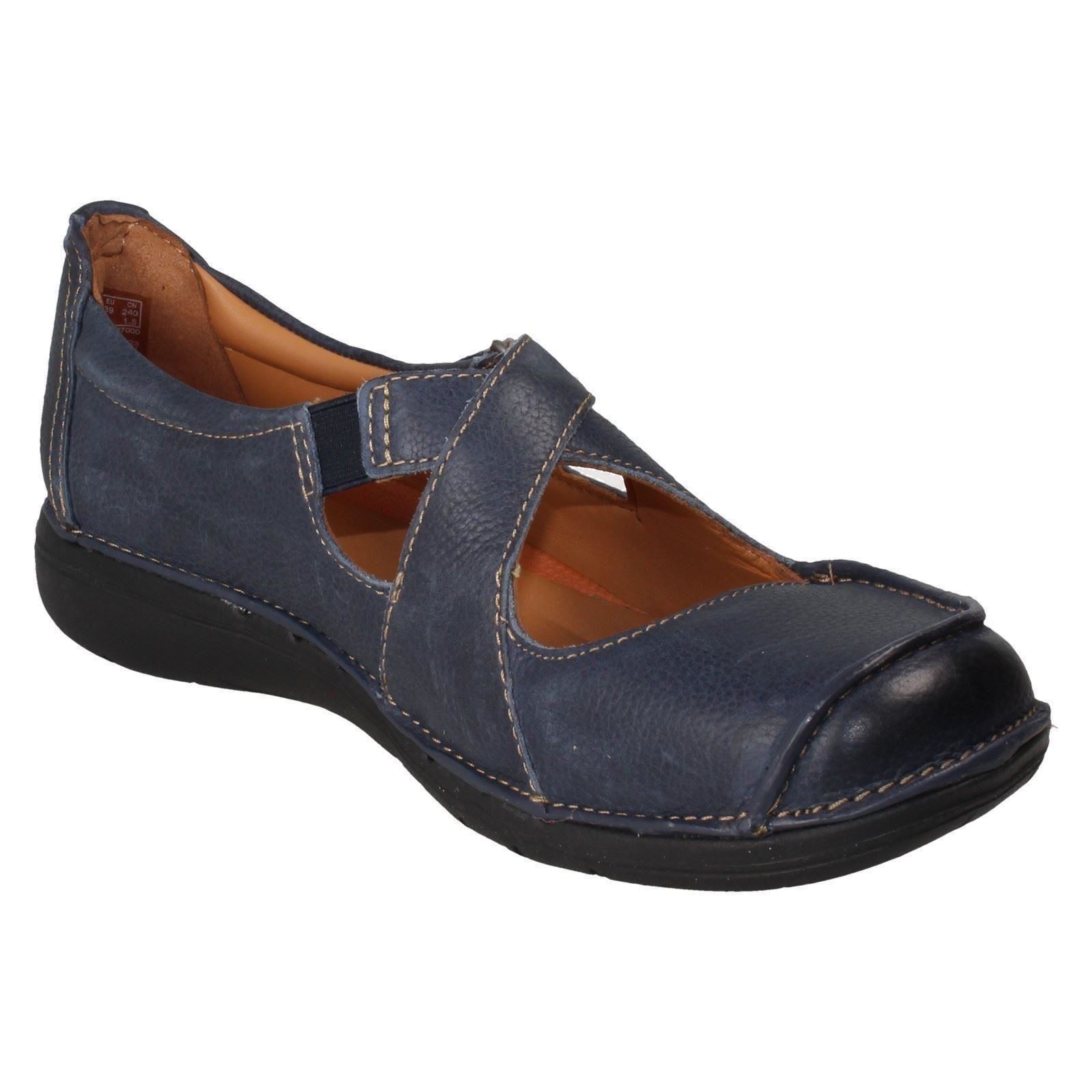 "Zapatos informales con gancho y bucle para damas sin estructura de Clarks ""Correa sin bucle"" - Imagen 13 de 19